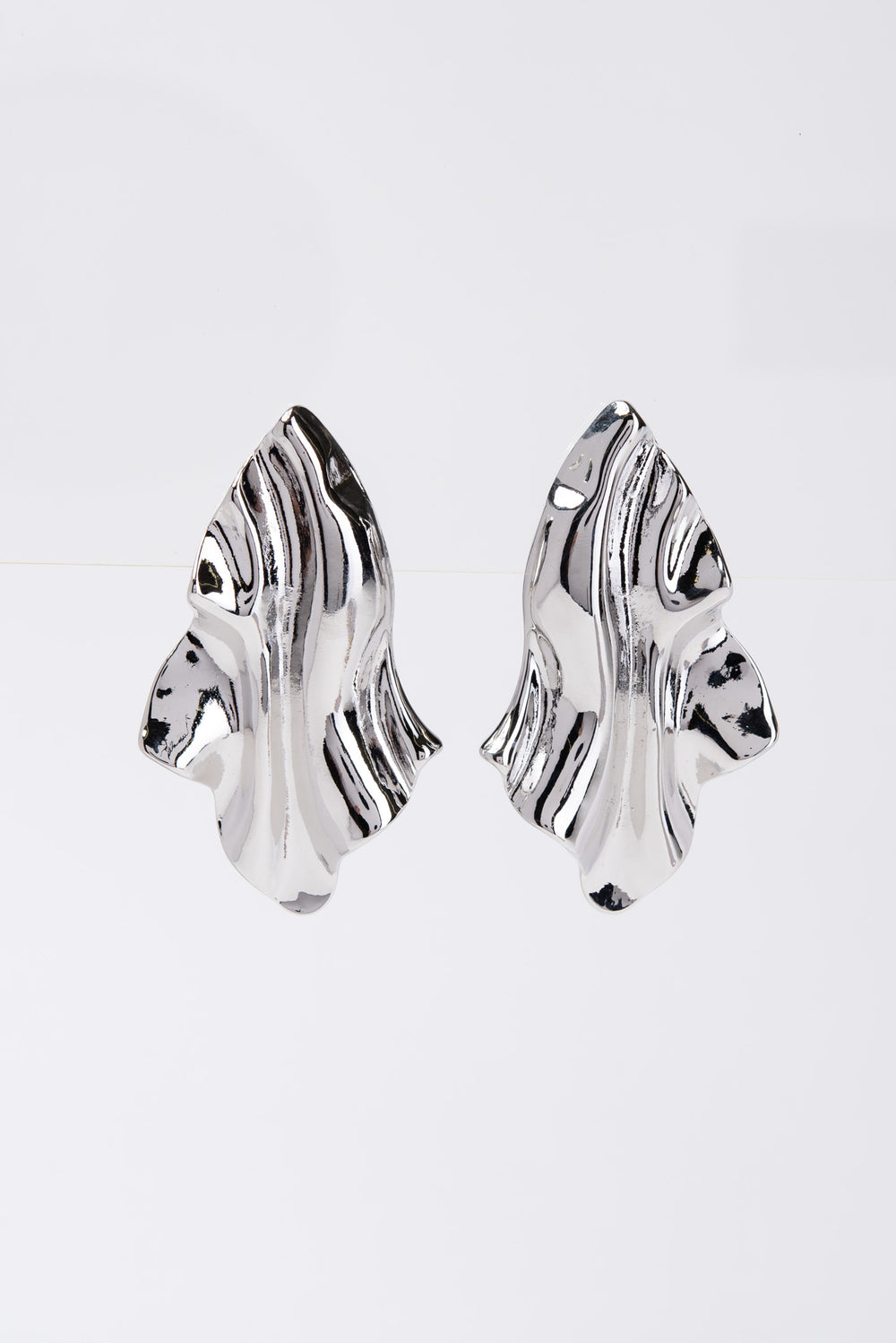 Callista Boho Crumpled Clip-On Earrings