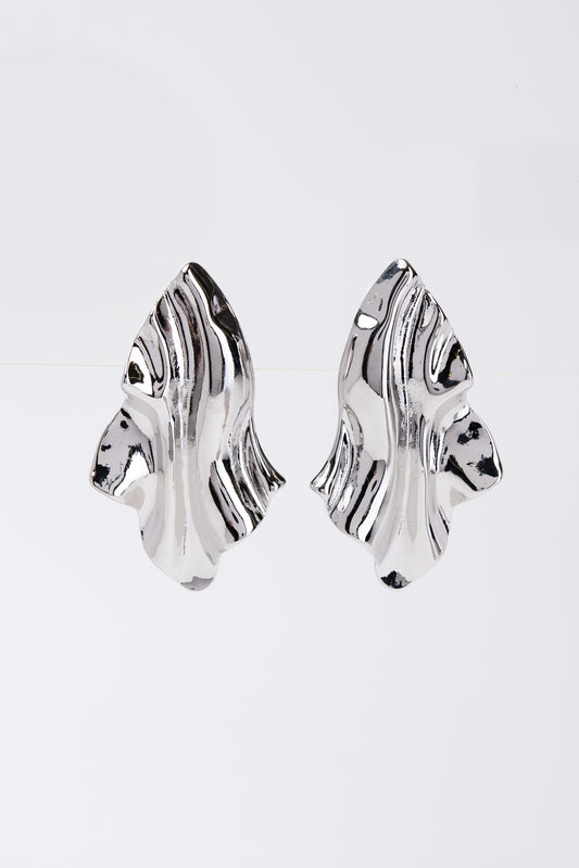Callista Boho Crumpled Clip-On Earrings