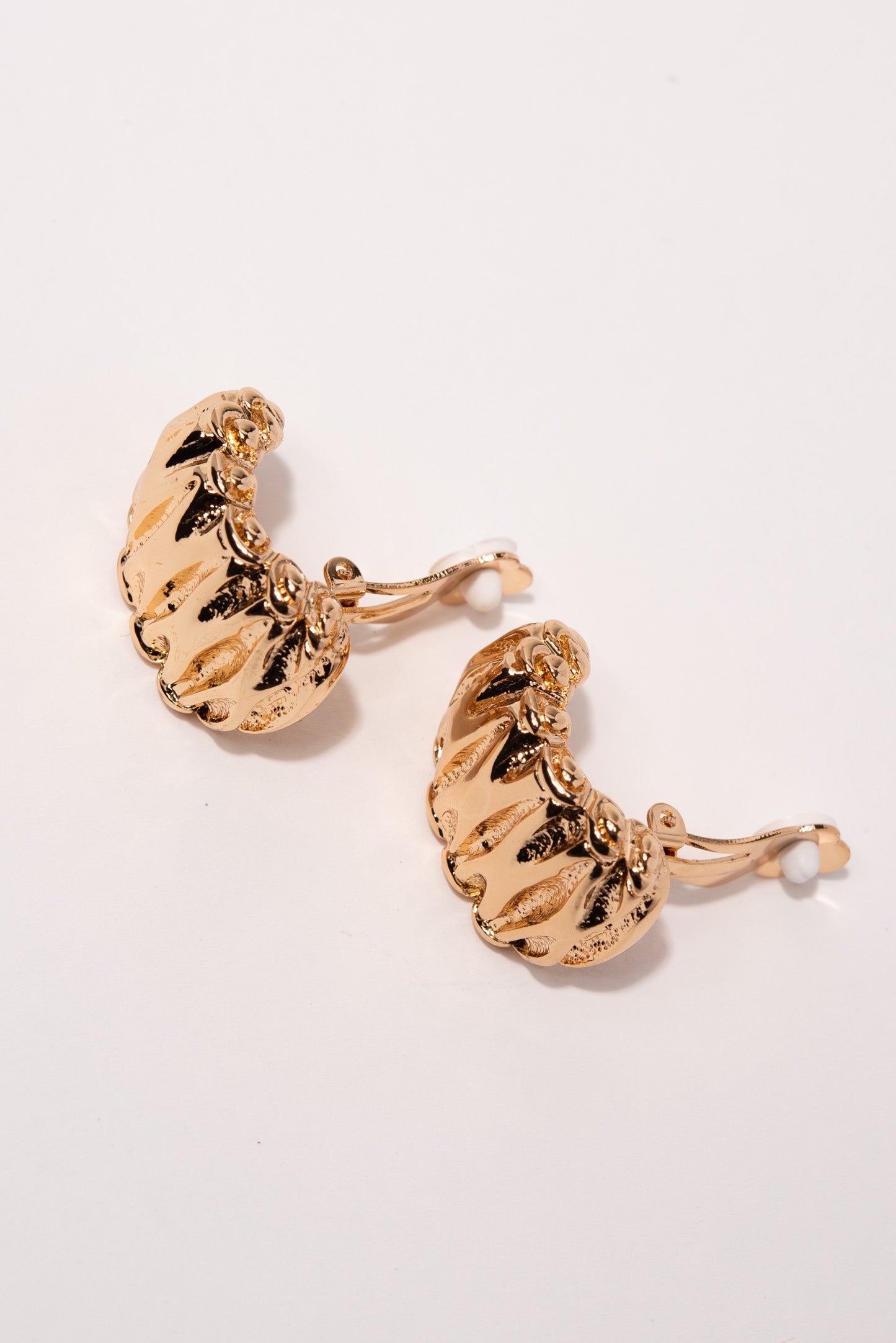 Khloe Crescent Metal Clip-On Earrings