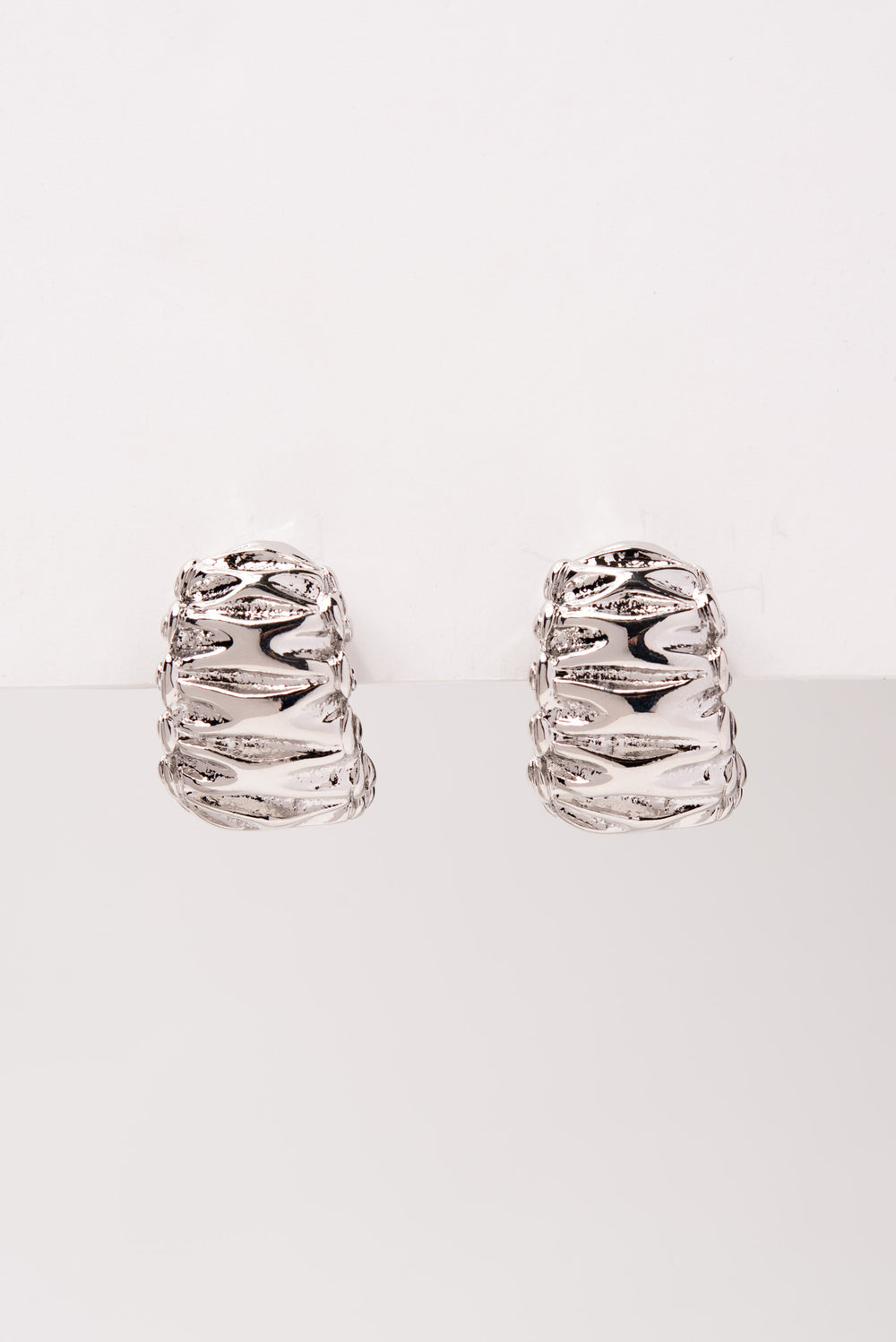 Khloe Crescent Metal Clip-On Earrings