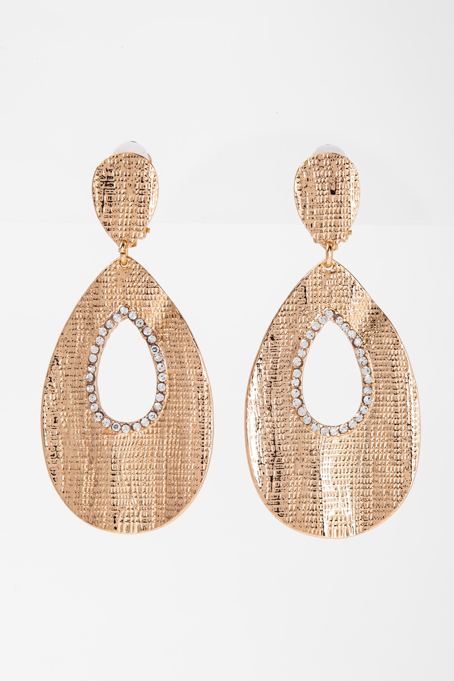 Lilly Teardrop Clip-On Earrings