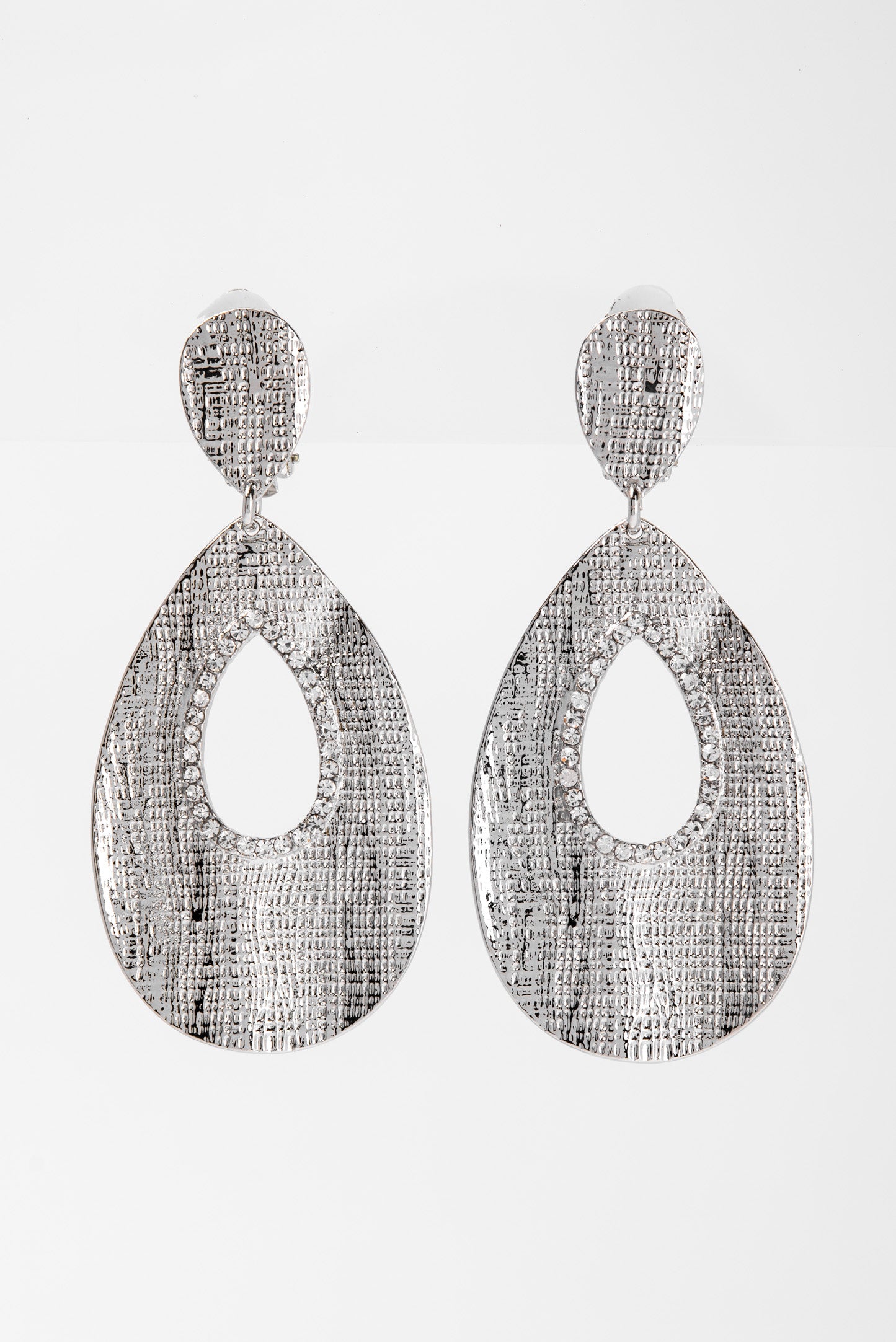 Lilly Teardrop Clip-On Earrings