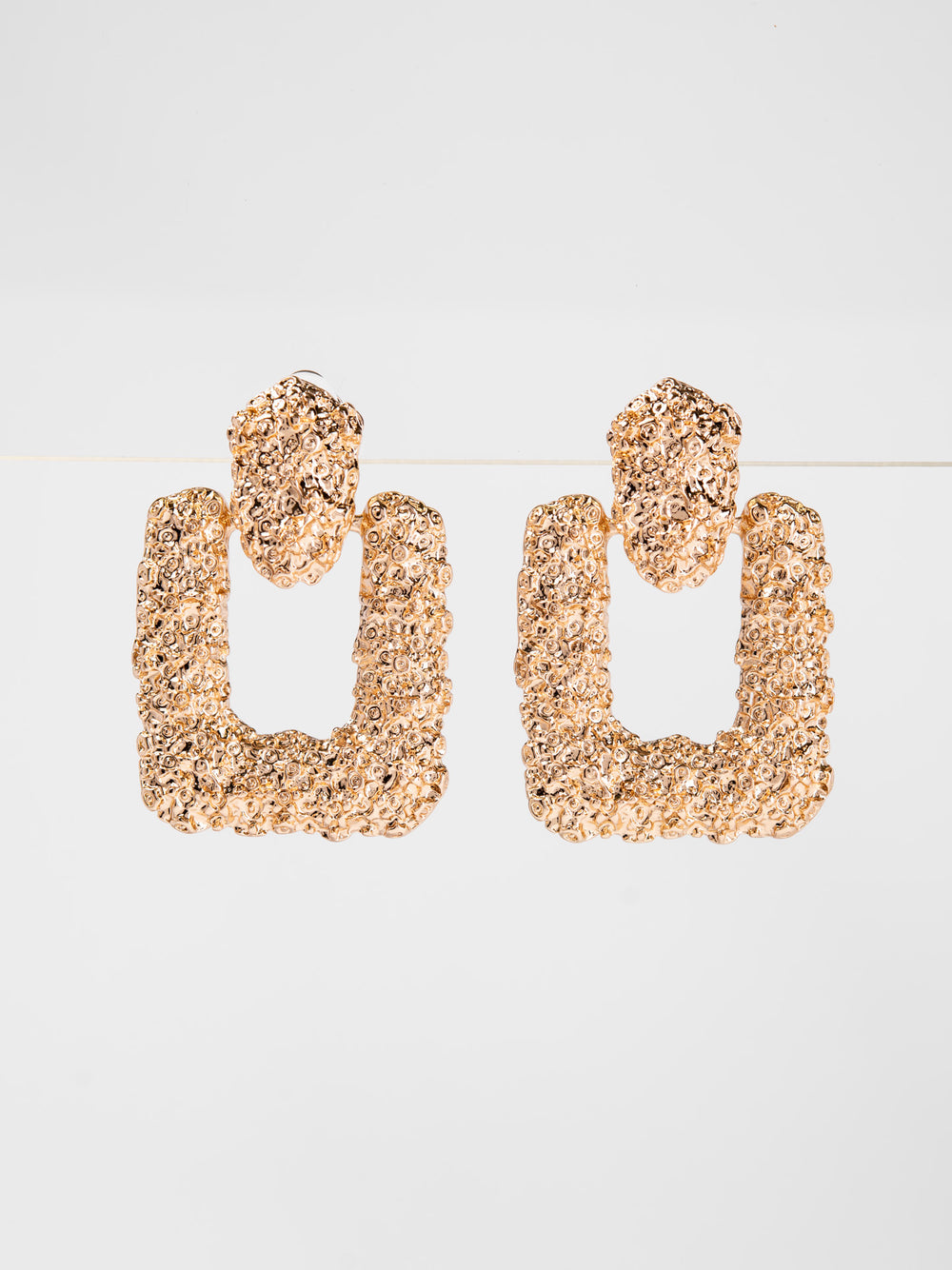 Isabella Metal Clip-On Dangle Earrings