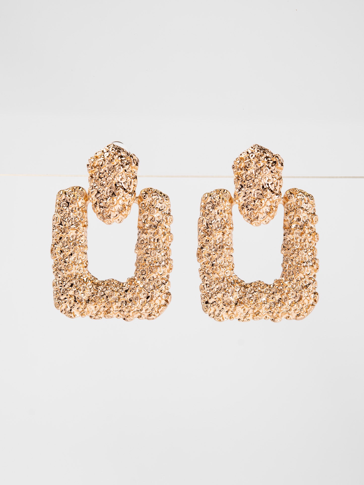 Isabella Metal Clip-On Dangle Earrings