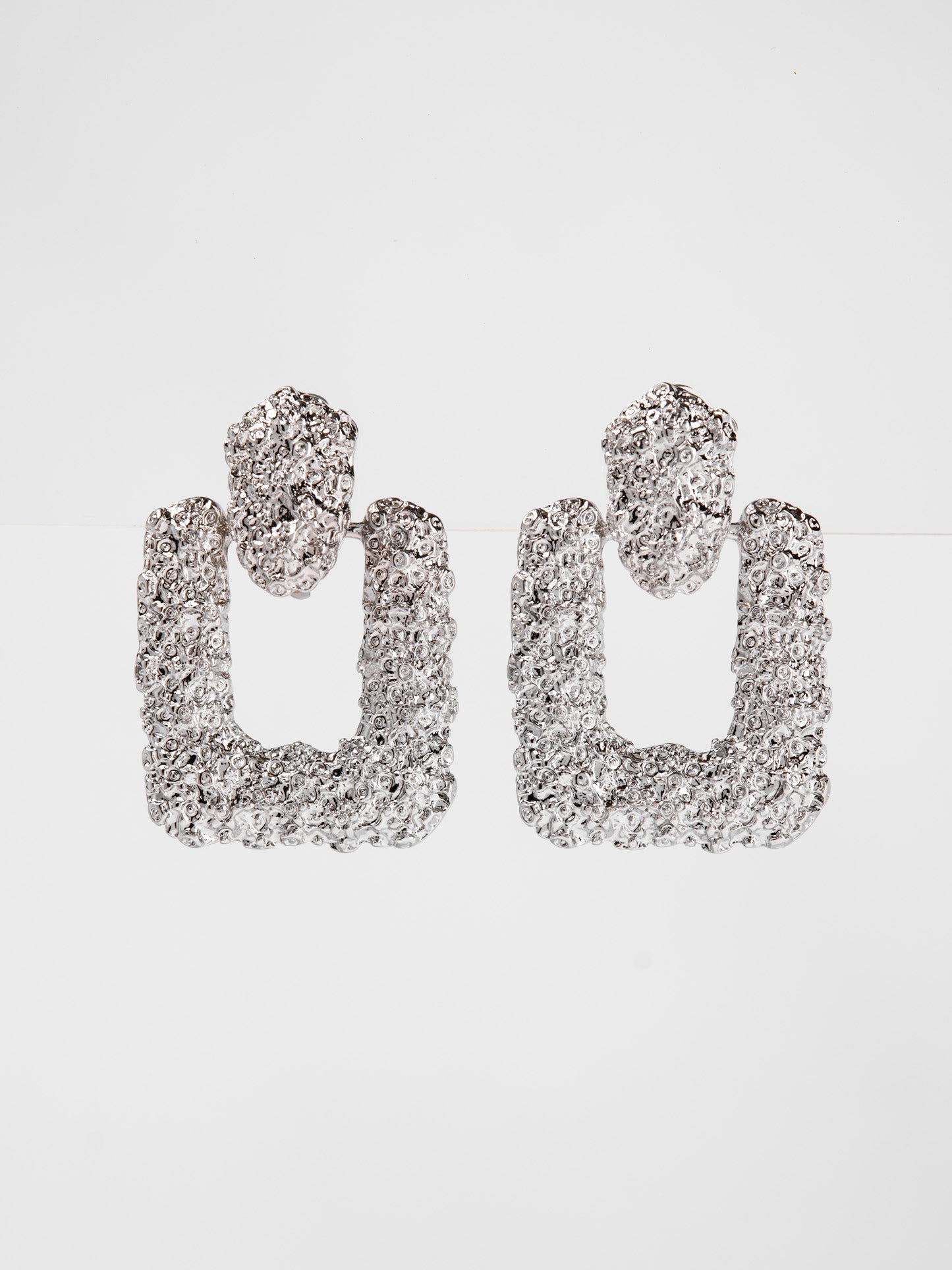 Isabella Metal Clip-On Dangle Earrings