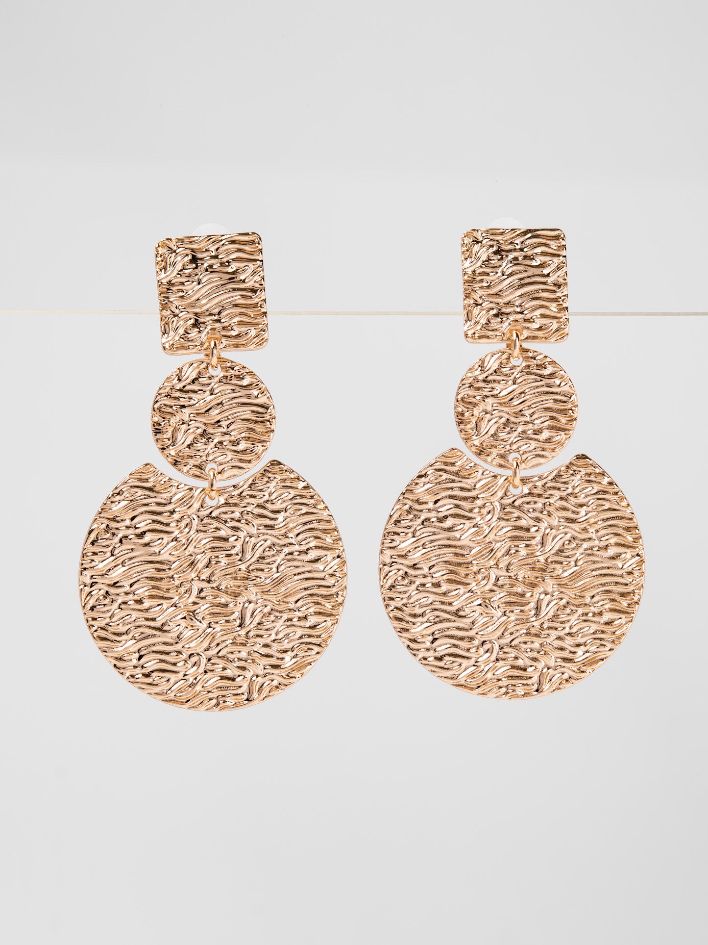 Elsie Disc Metal Clip-On Earrings