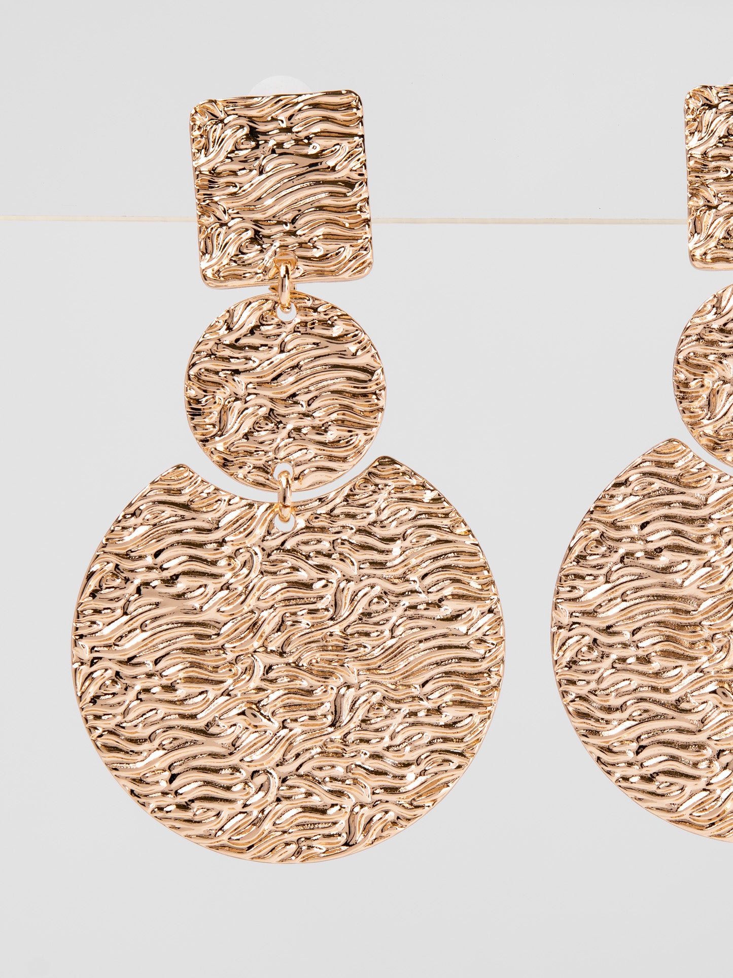 Elsie Disc Metal Clip-On Earrings