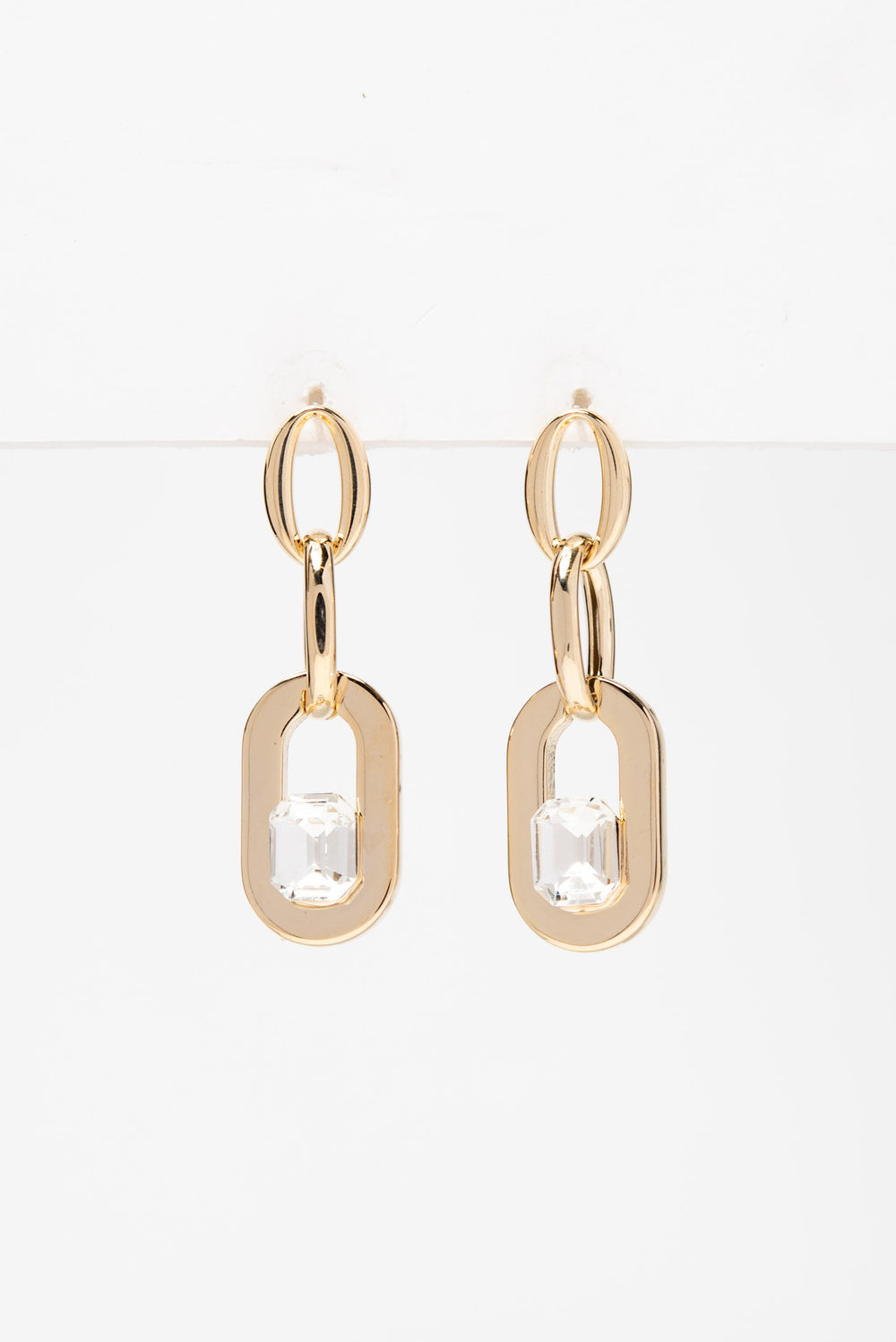 Luna Link Earrings | Gold
