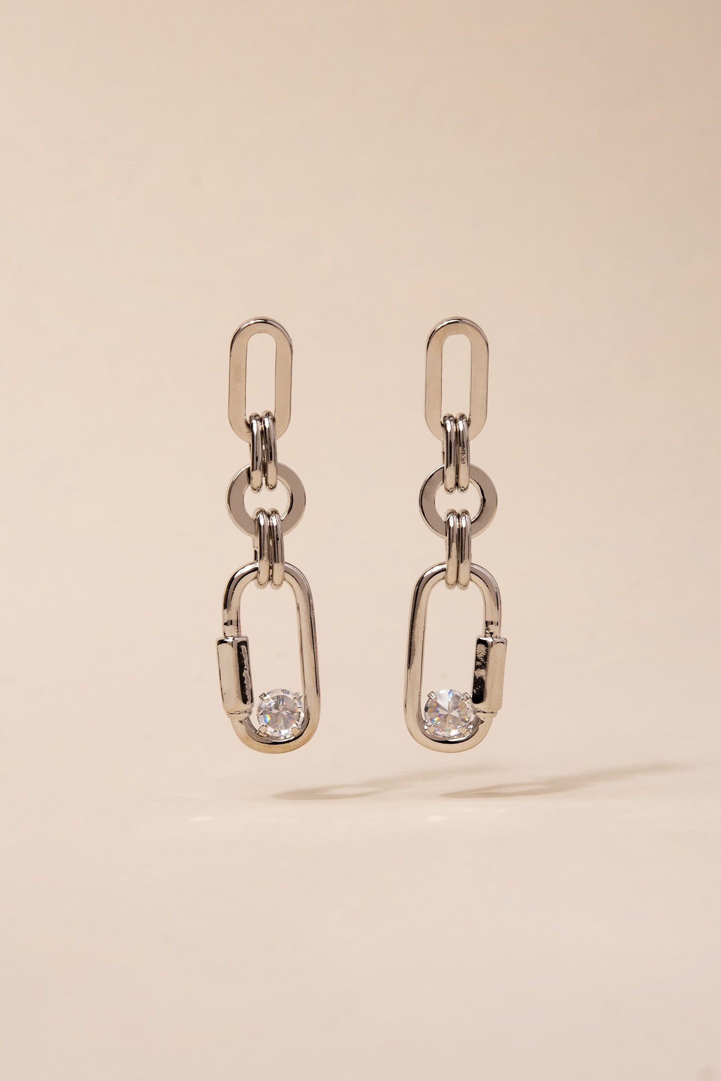Elsie Rhinestone Link Earrings