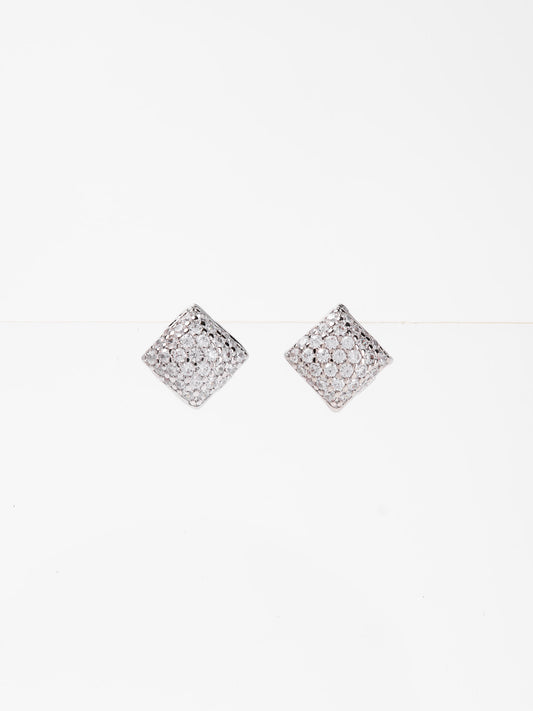 Myra Gold Plated Stud CZ Earrings