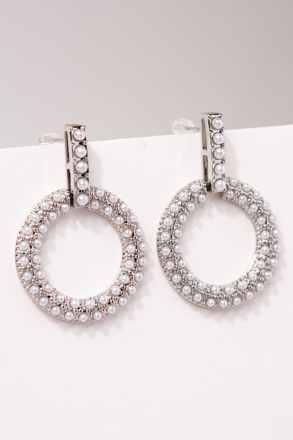Margot Pearl Earrings | Silver