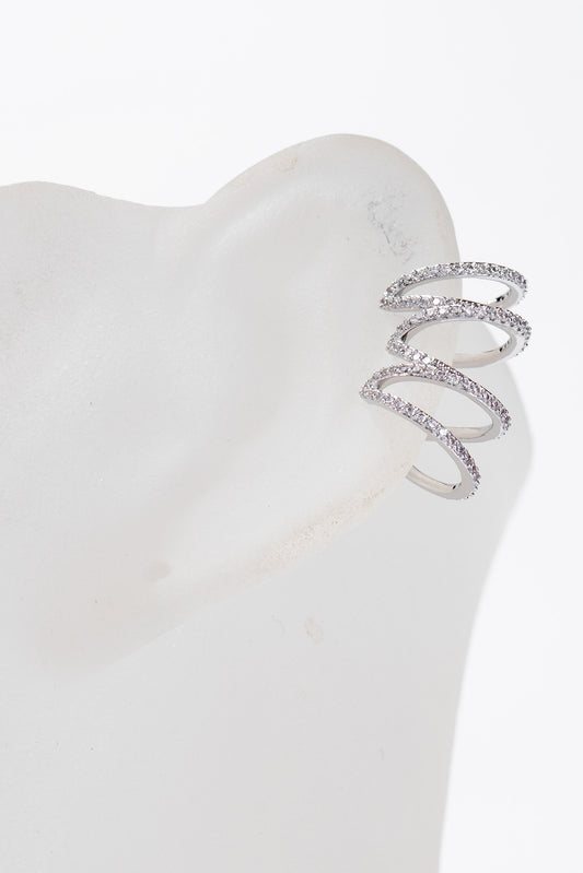 Liana CZ Cuff Earring | Silver
