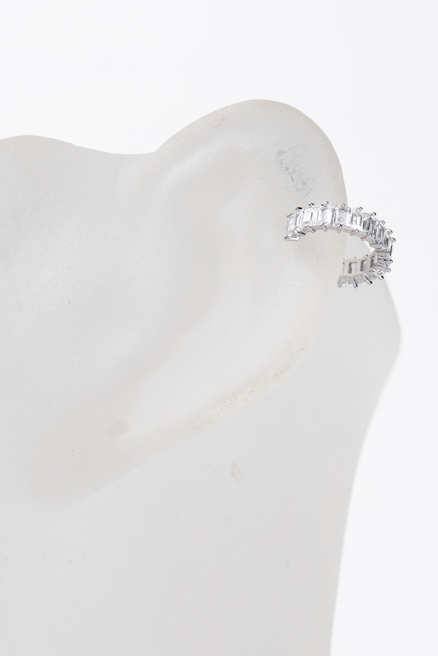 Luna Baguette CZ Cuff Earring