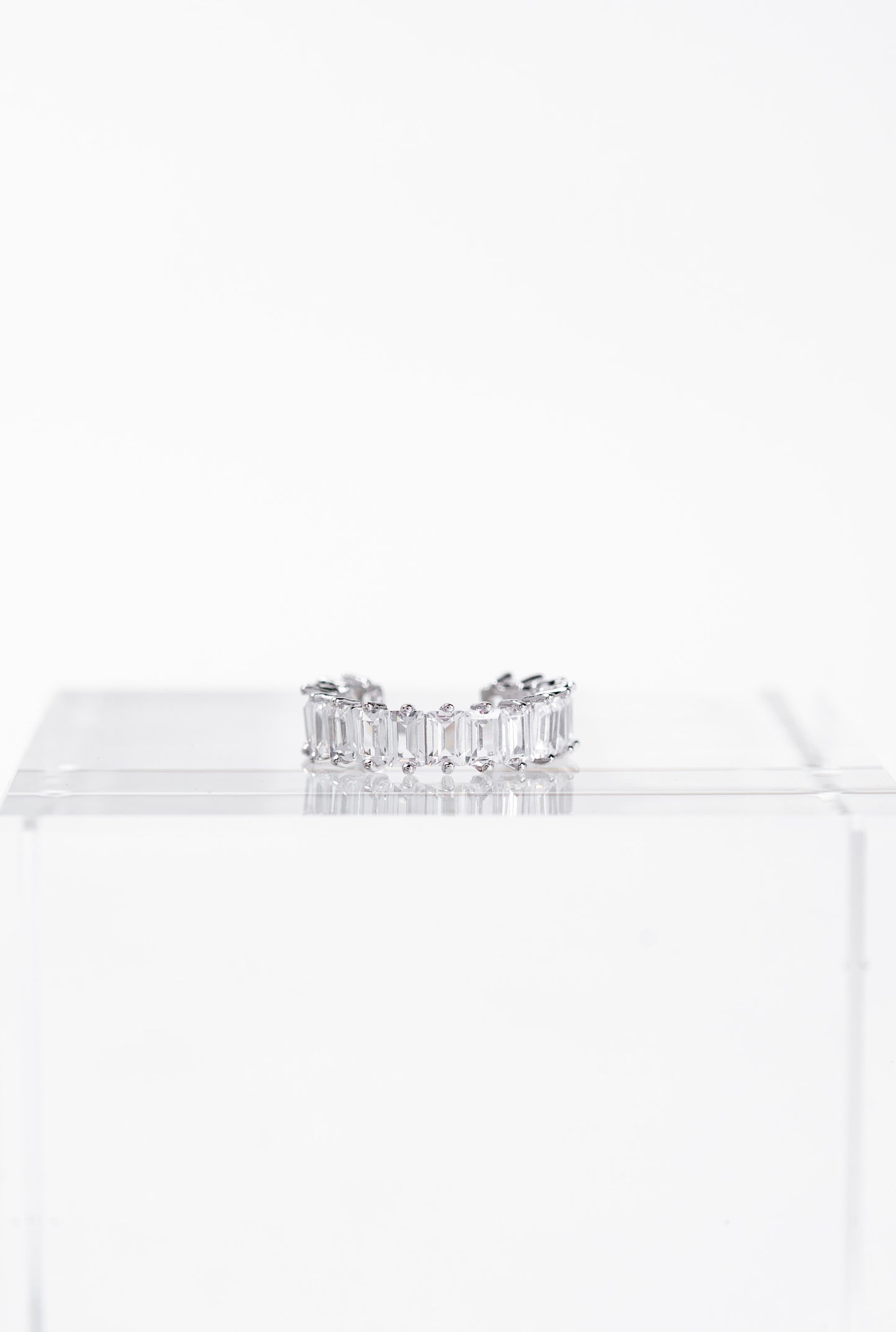 Luna Baguette CZ Cuff Earring