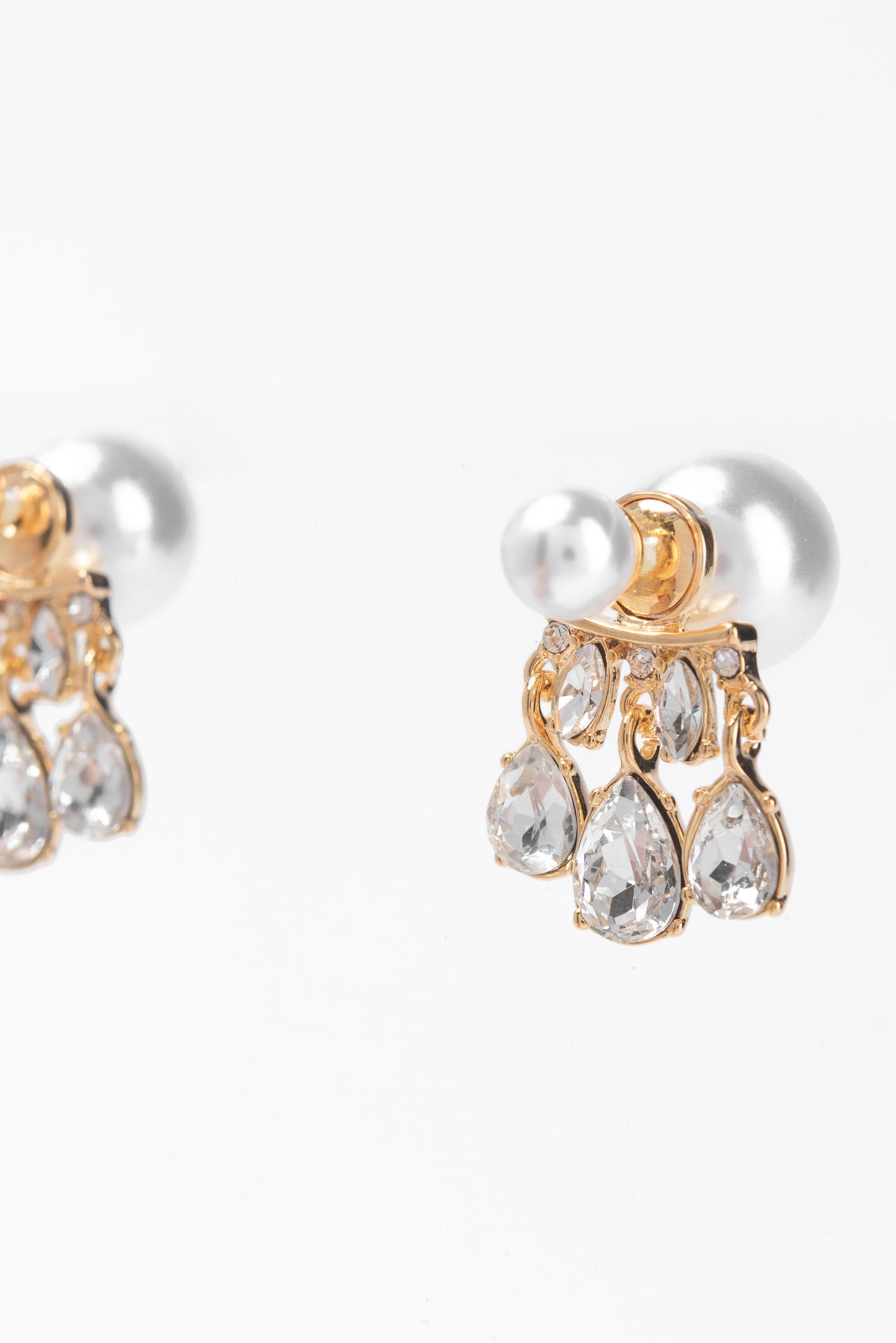 Nelly Pearl Post CZ Earrings