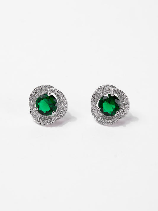 Zoe Stud CZ Rhinestone Earrings