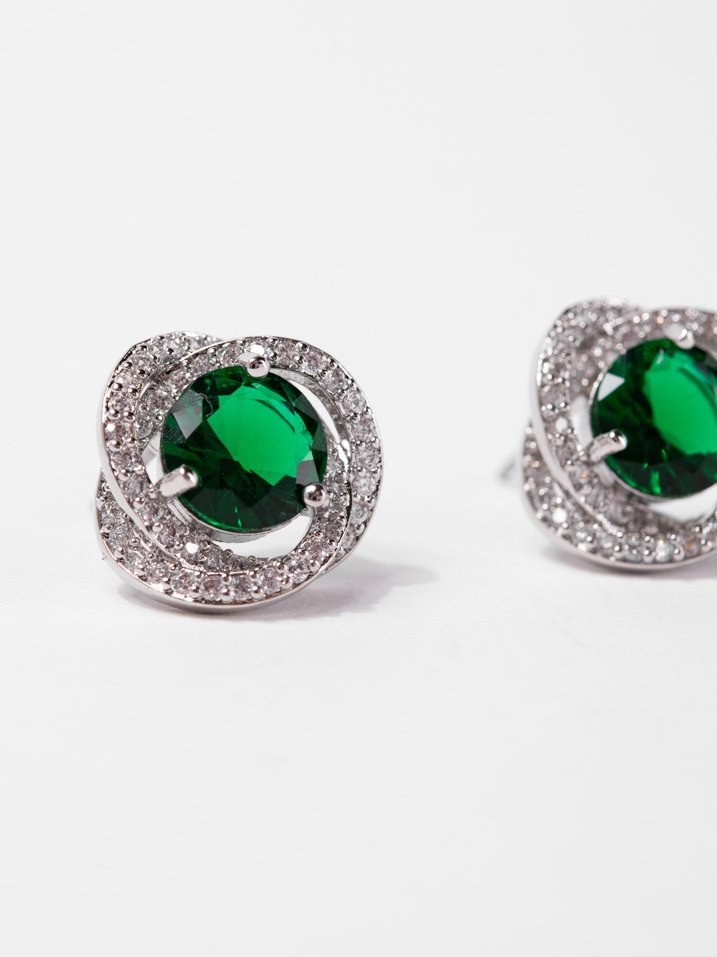 Zoe Stud CZ Rhinestone Earrings
