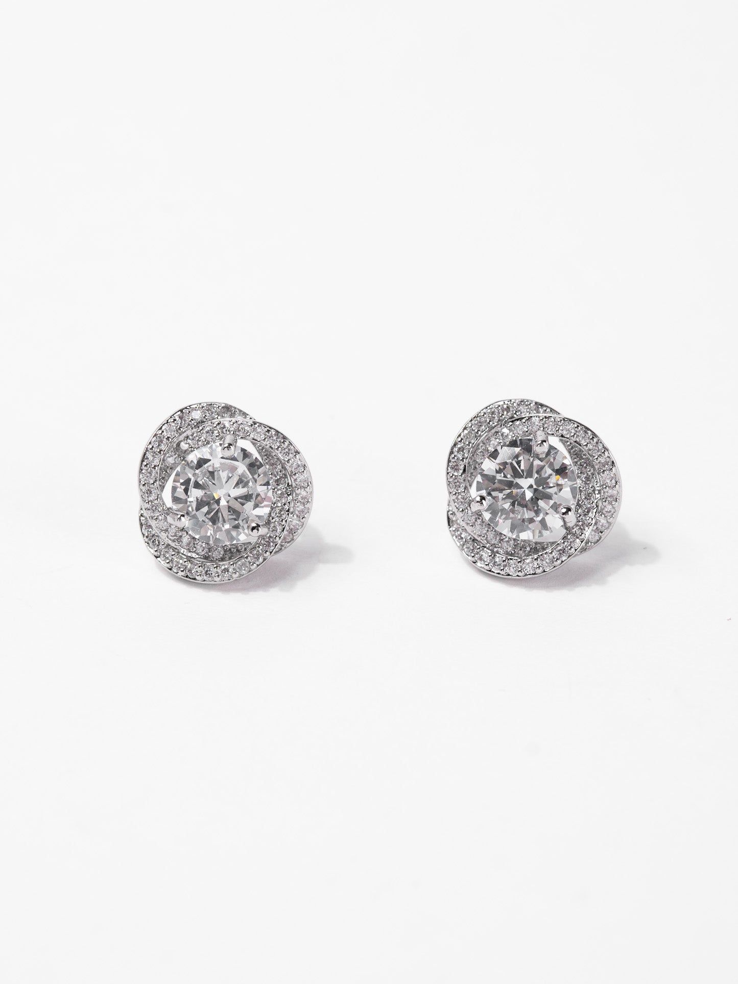 Zoe Stud CZ Rhinestone Earrings