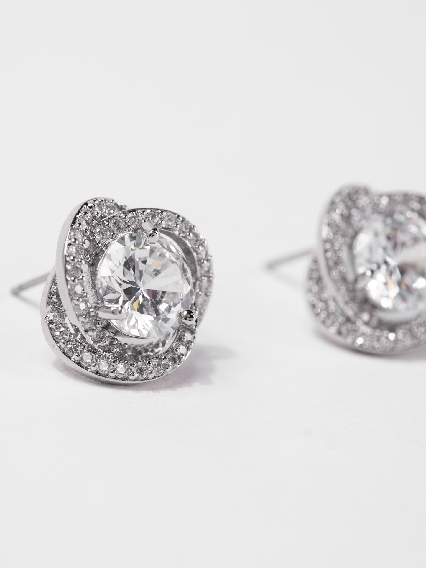 Zoe Stud CZ Rhinestone Earrings