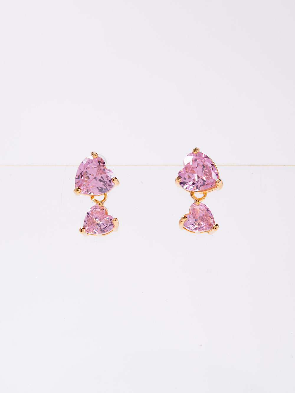 Nelly 2-Tier CZ Minimal Drop Earrings