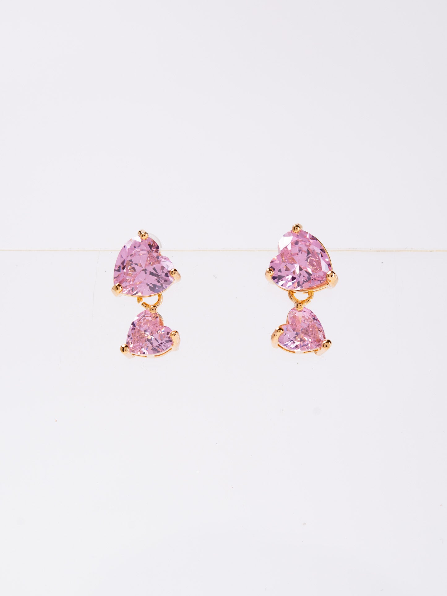 Nelly 2-Tier CZ Minimal Drop Earrings