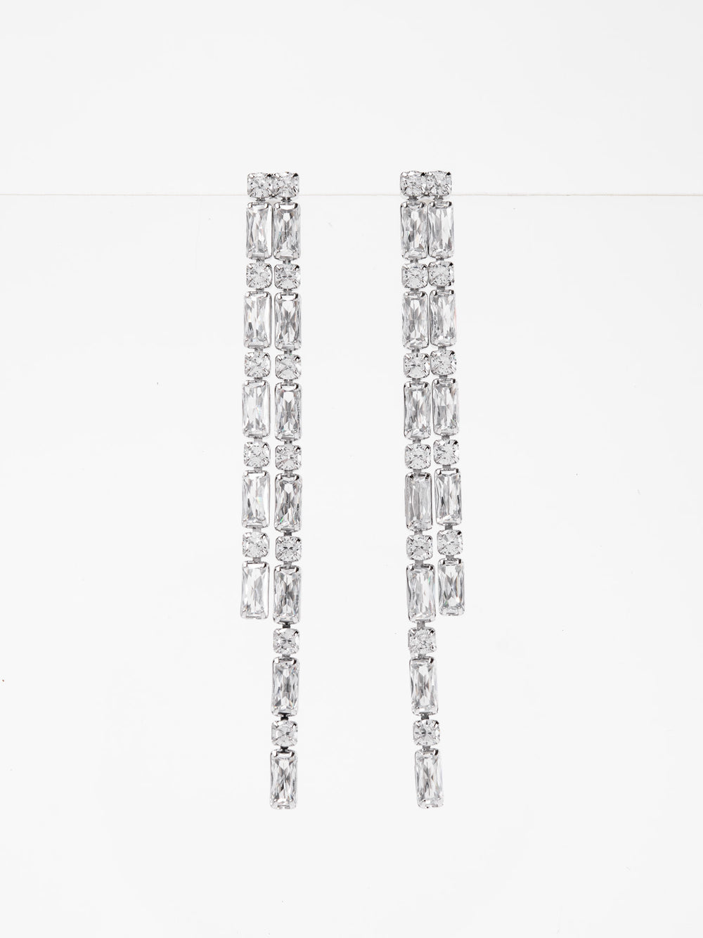 Rowan Zircon Stone Drop Earrings