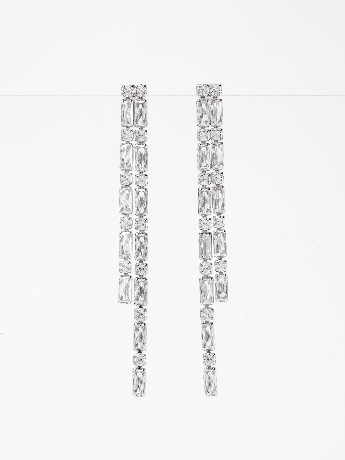 Rowan Zircon Stone Drop Earrings