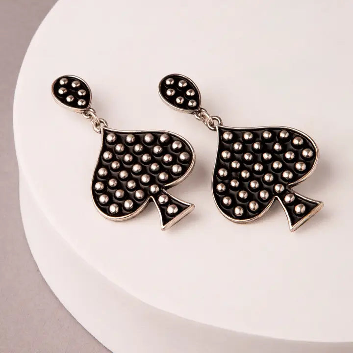 Leah Western Bubble Spade Post Earrings
