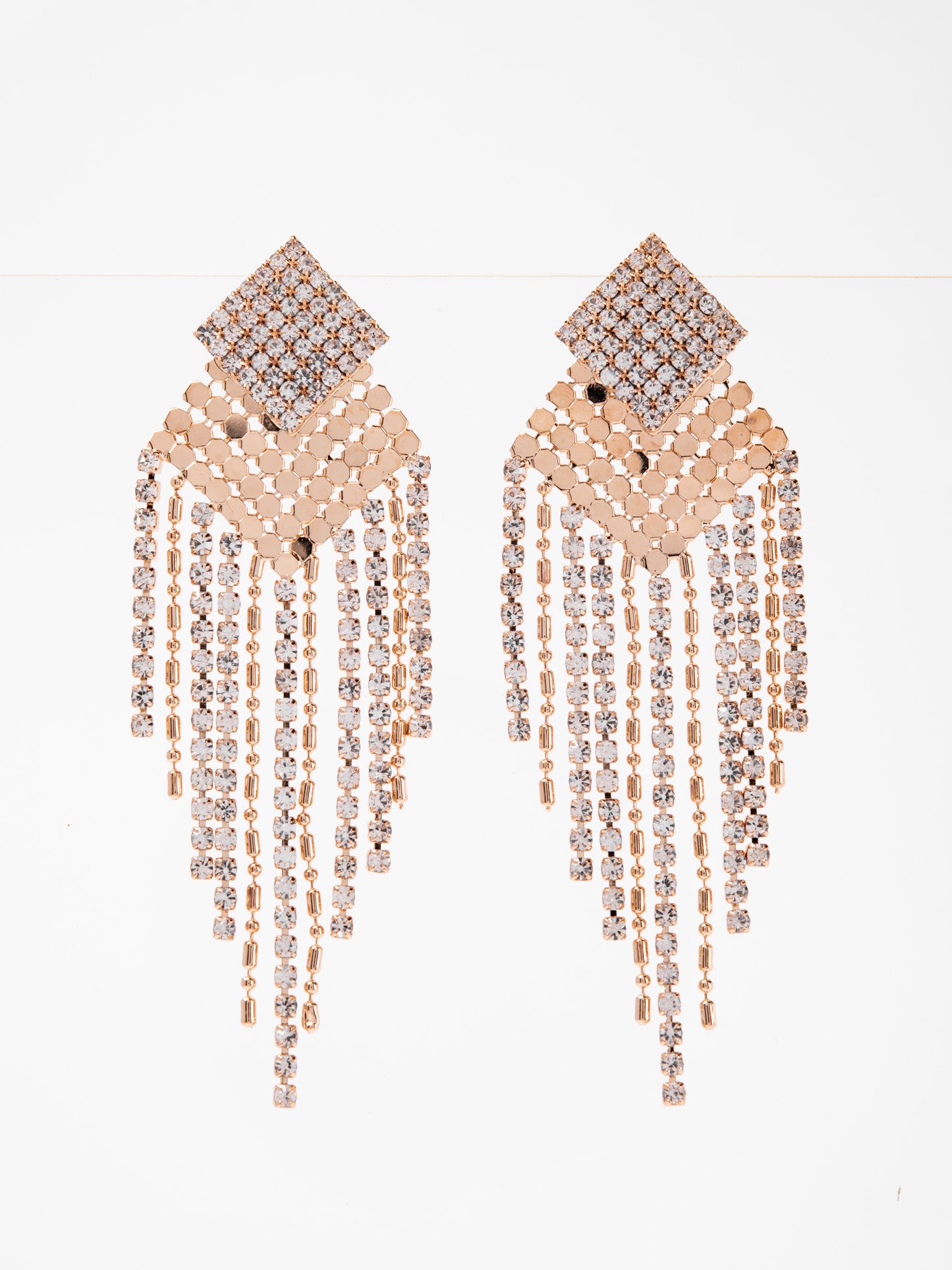 Neveah Rhinestone Statement Drop Earrings