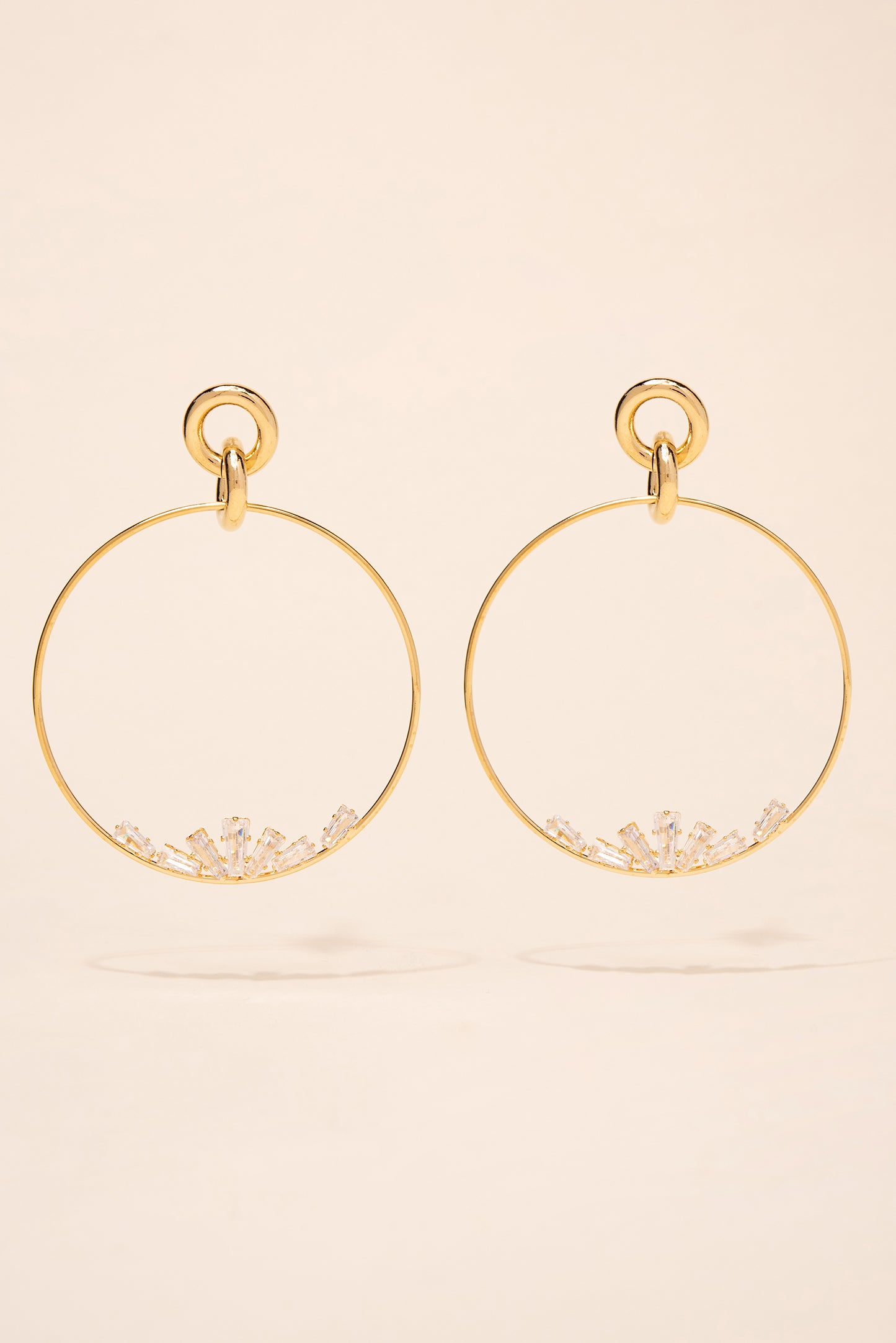Andromeda CZ Studded Hoops
