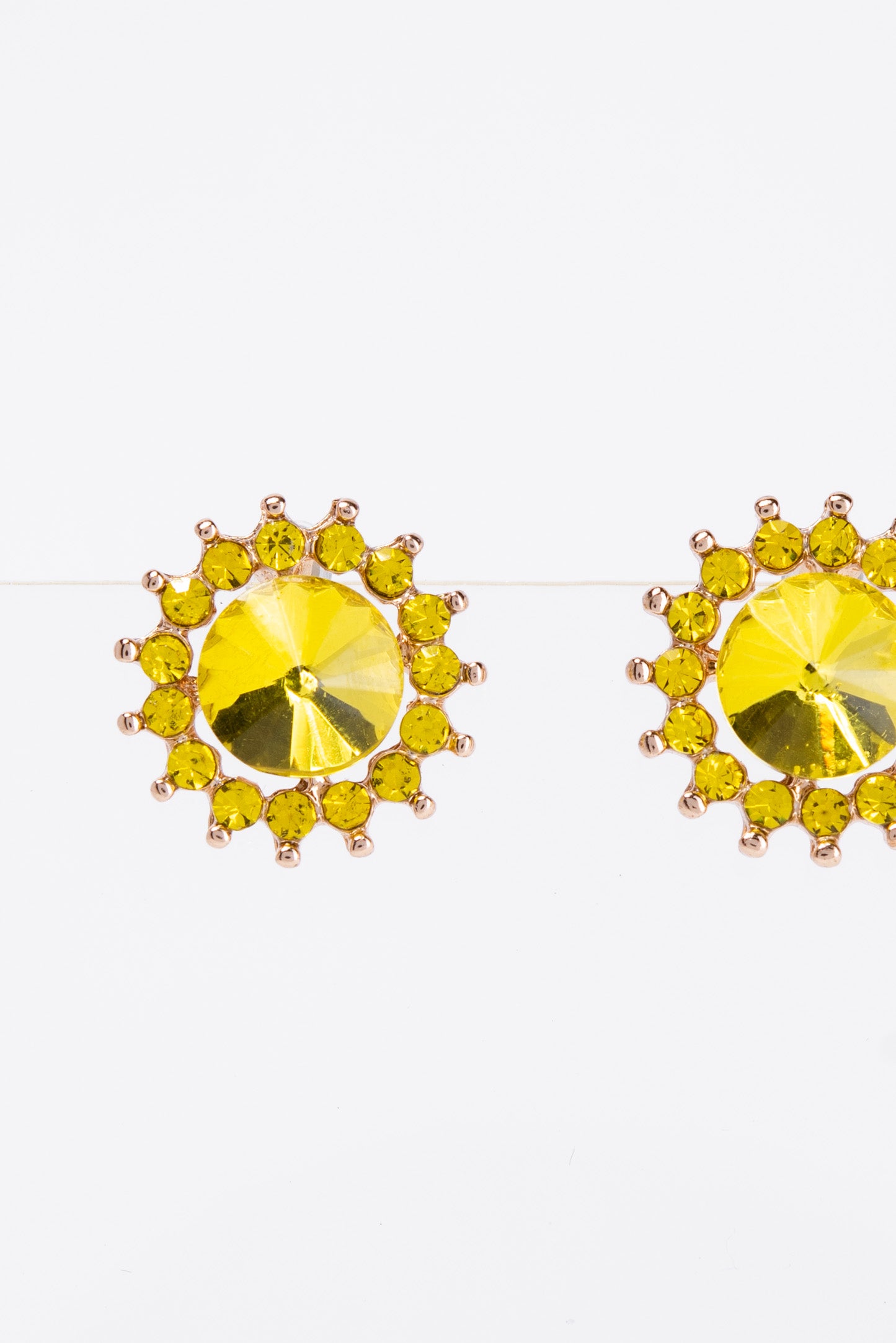 Christa Stone Flower Daisy Stud Post Earring