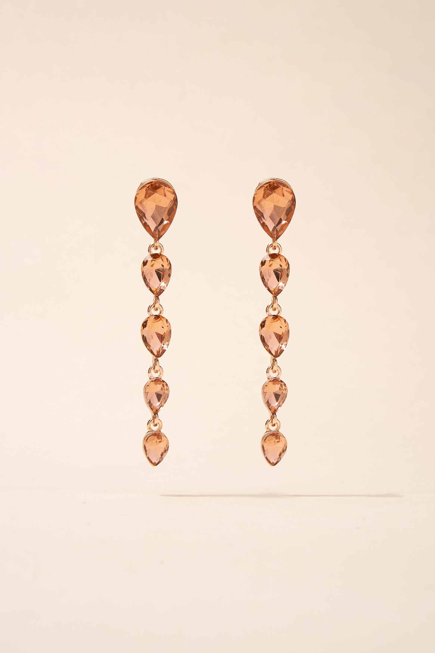 Isla Teardrop 5-Tiered Drop Earrings