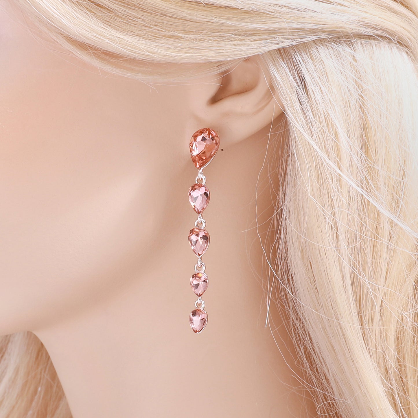 Isla Teardrop 5-Tiered Drop Earrings