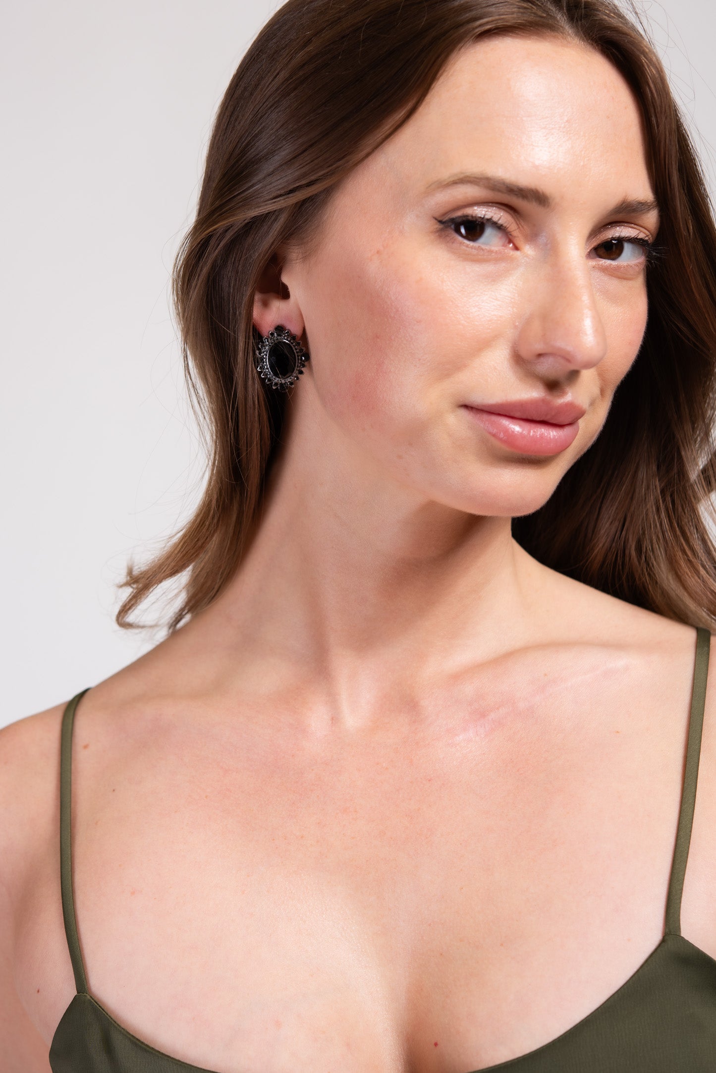 Chloe Spike Ray Trim Earrings