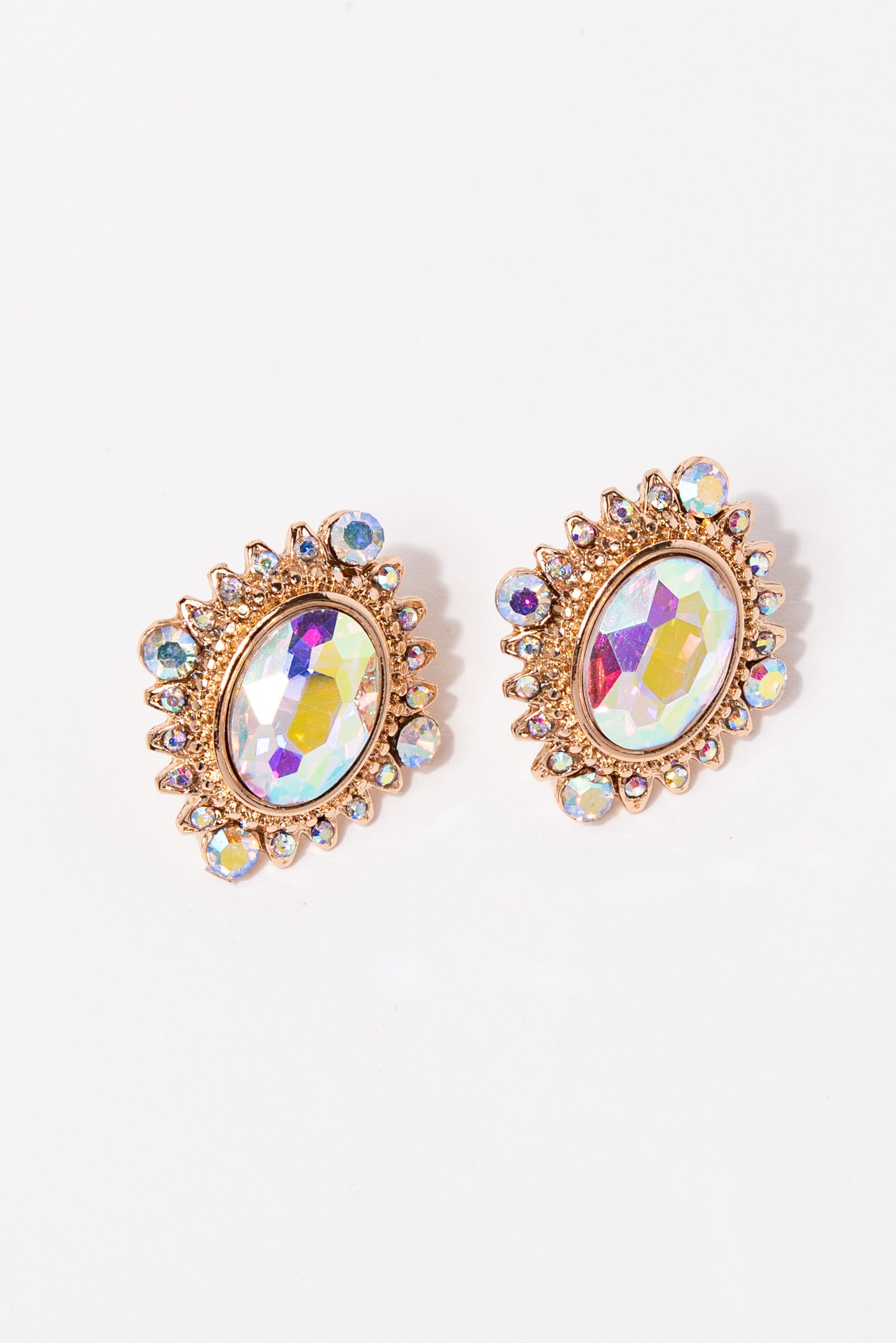 Chloe Spike Ray Trim Earrings