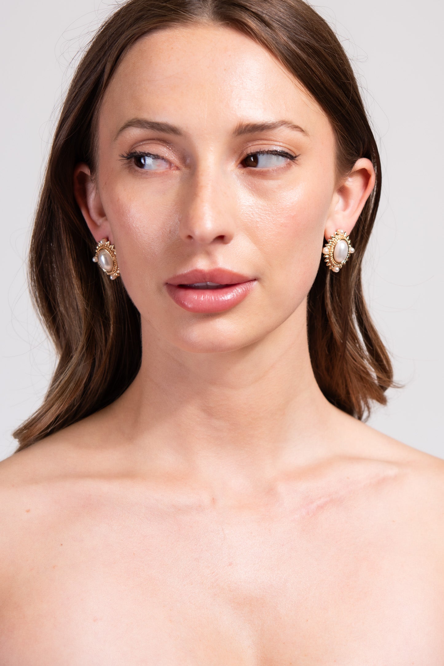Chloe Spike Ray Trim Earrings