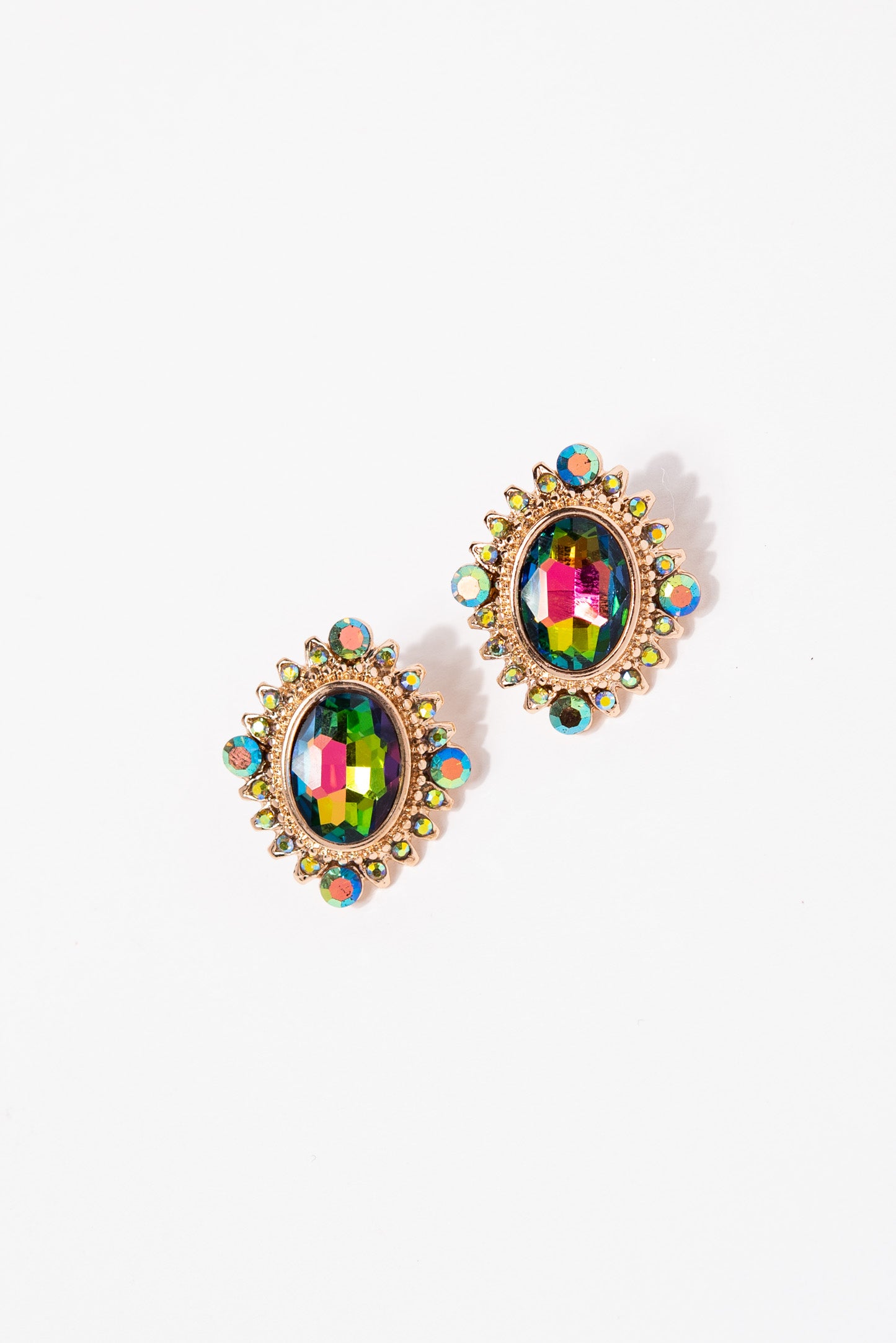 Chloe Spike Ray Trim Earrings