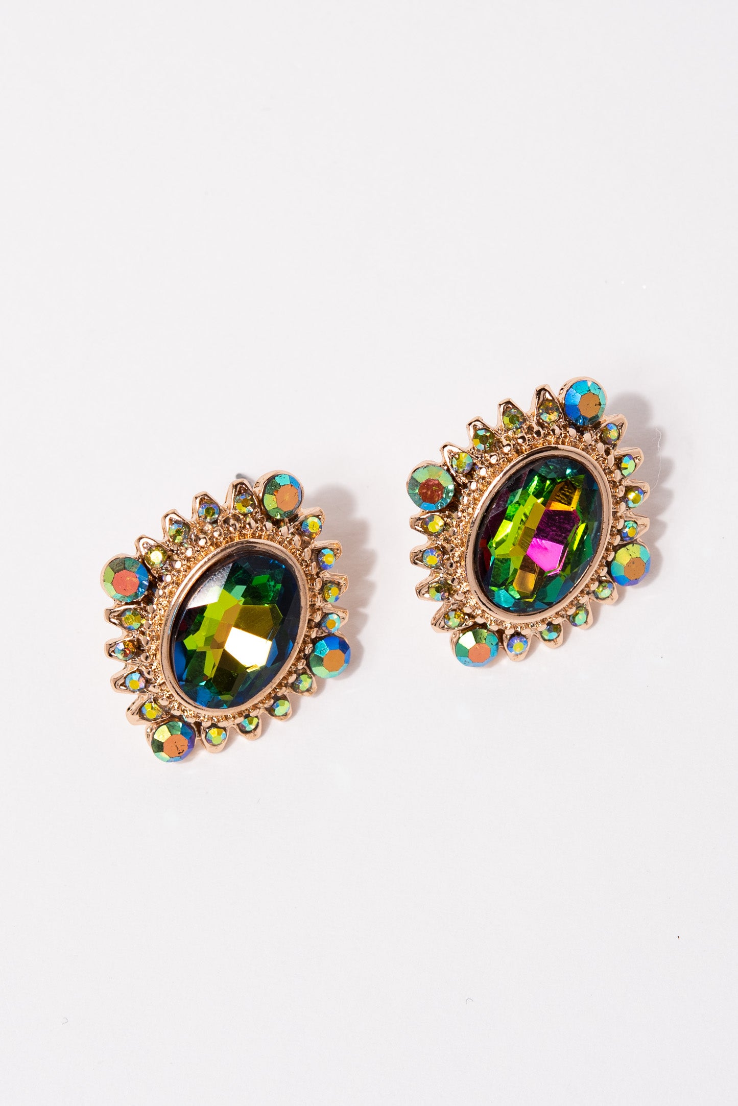 Chloe Spike Ray Trim Earrings