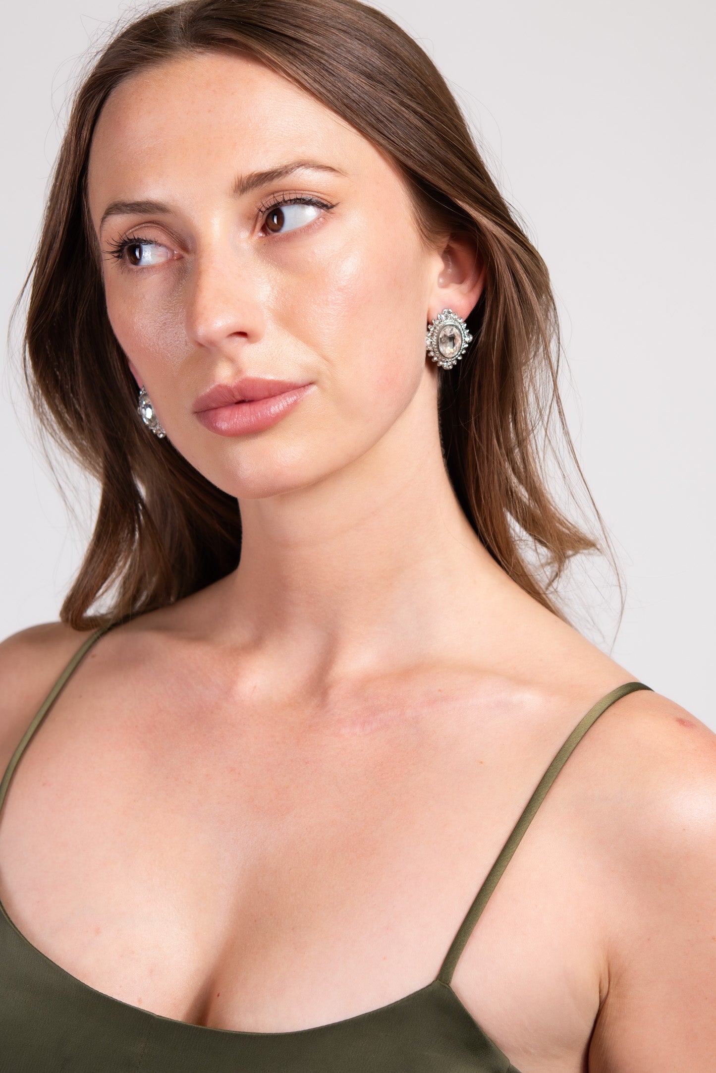 Chloe Spike Ray Trim Earrings