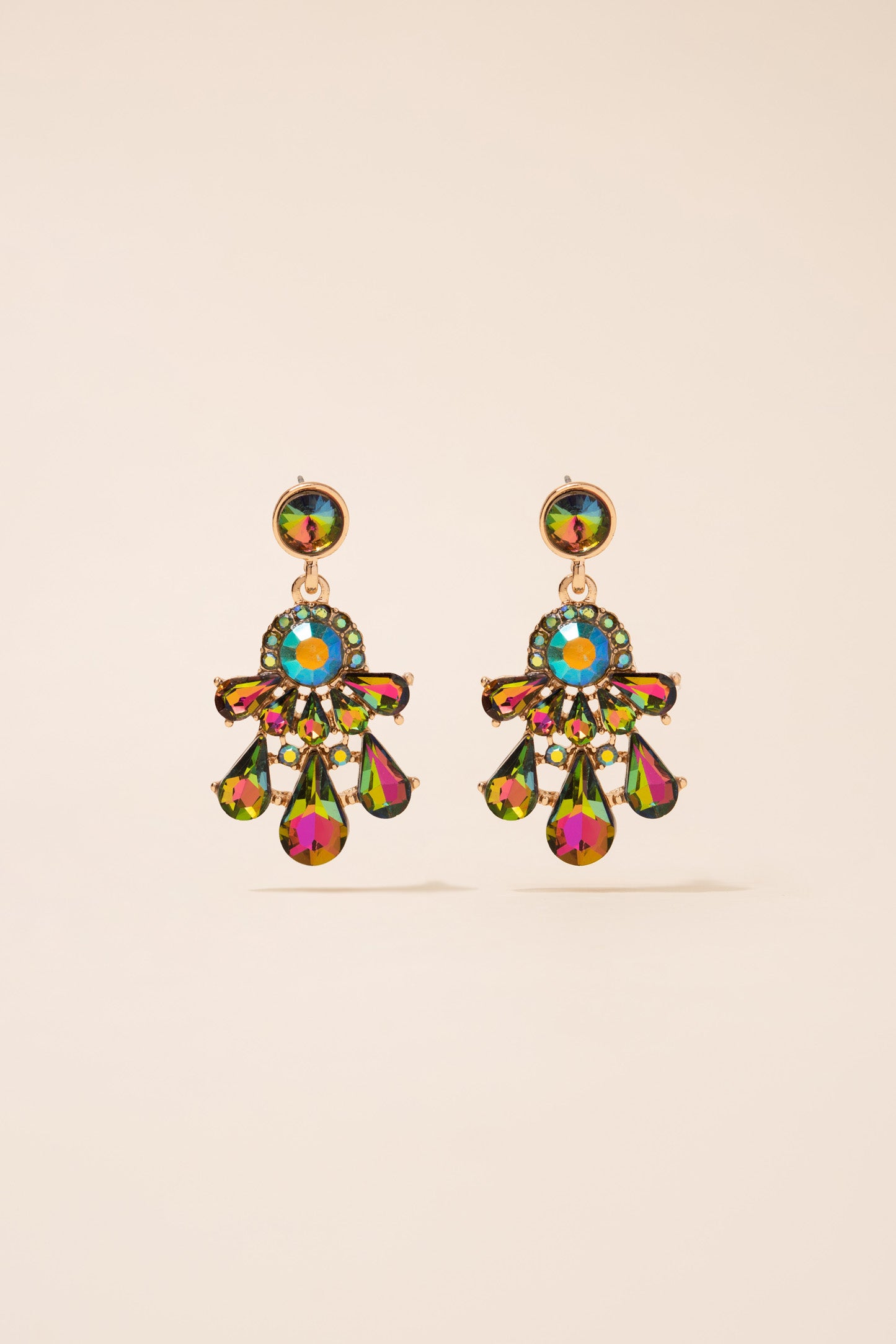 Janet Small Teardrop Chandelier Earrings