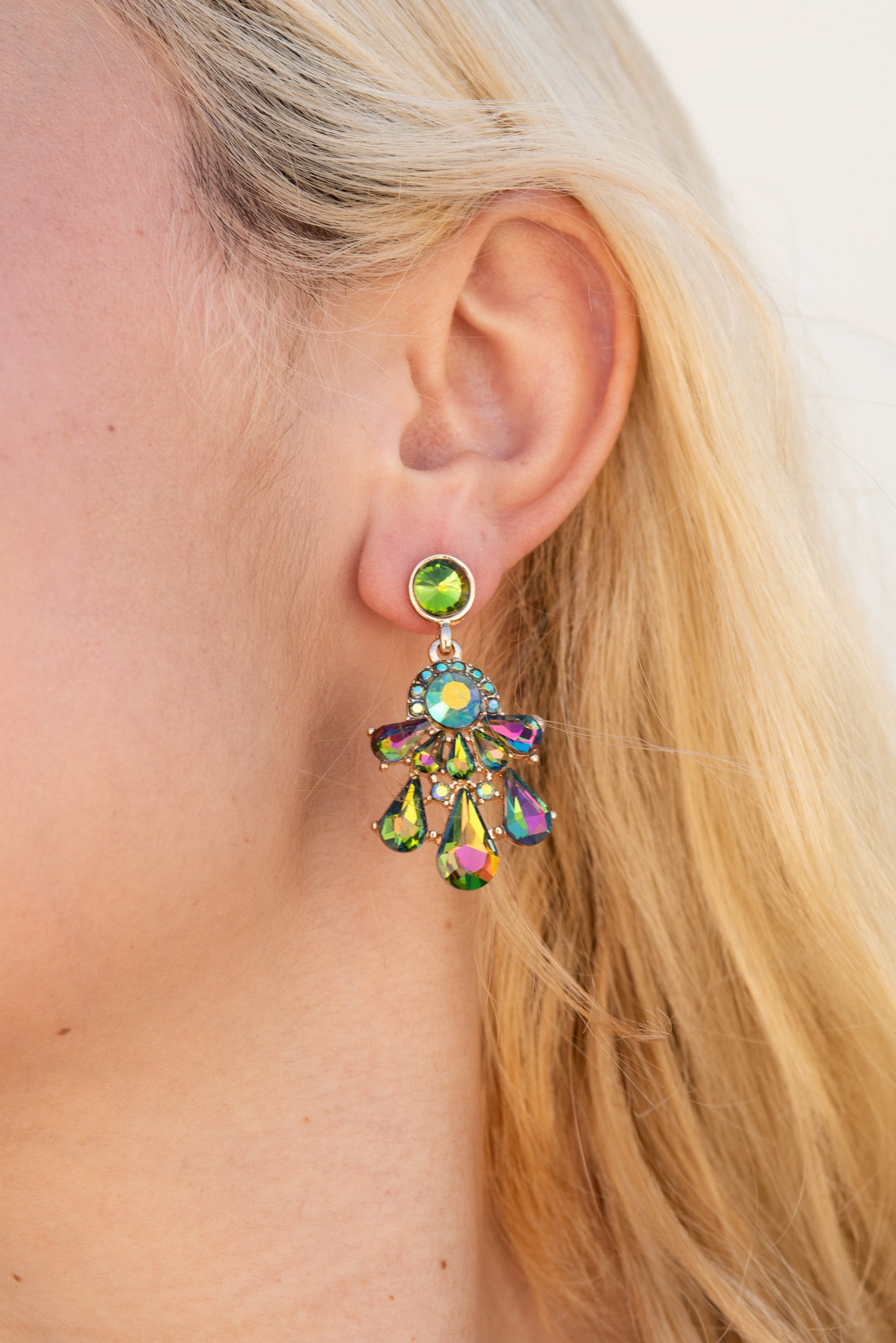 Janet Small Teardrop Chandelier Earrings
