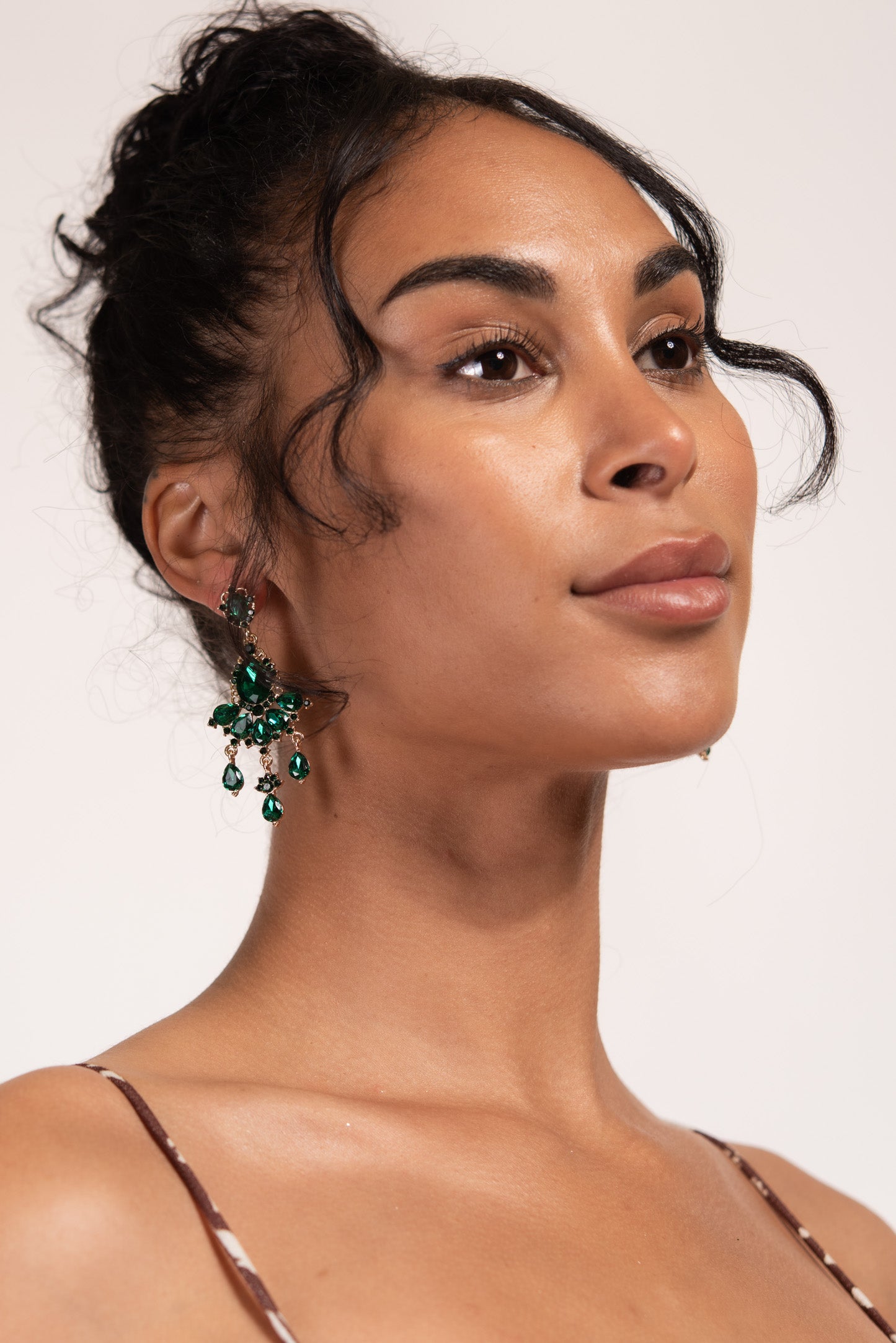 Elara Teardrop Crystal Chandelier Earrings