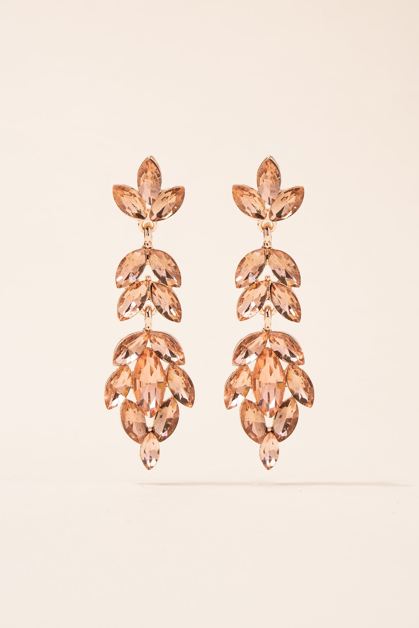 Full Bloom Floral Drop Post Earrings