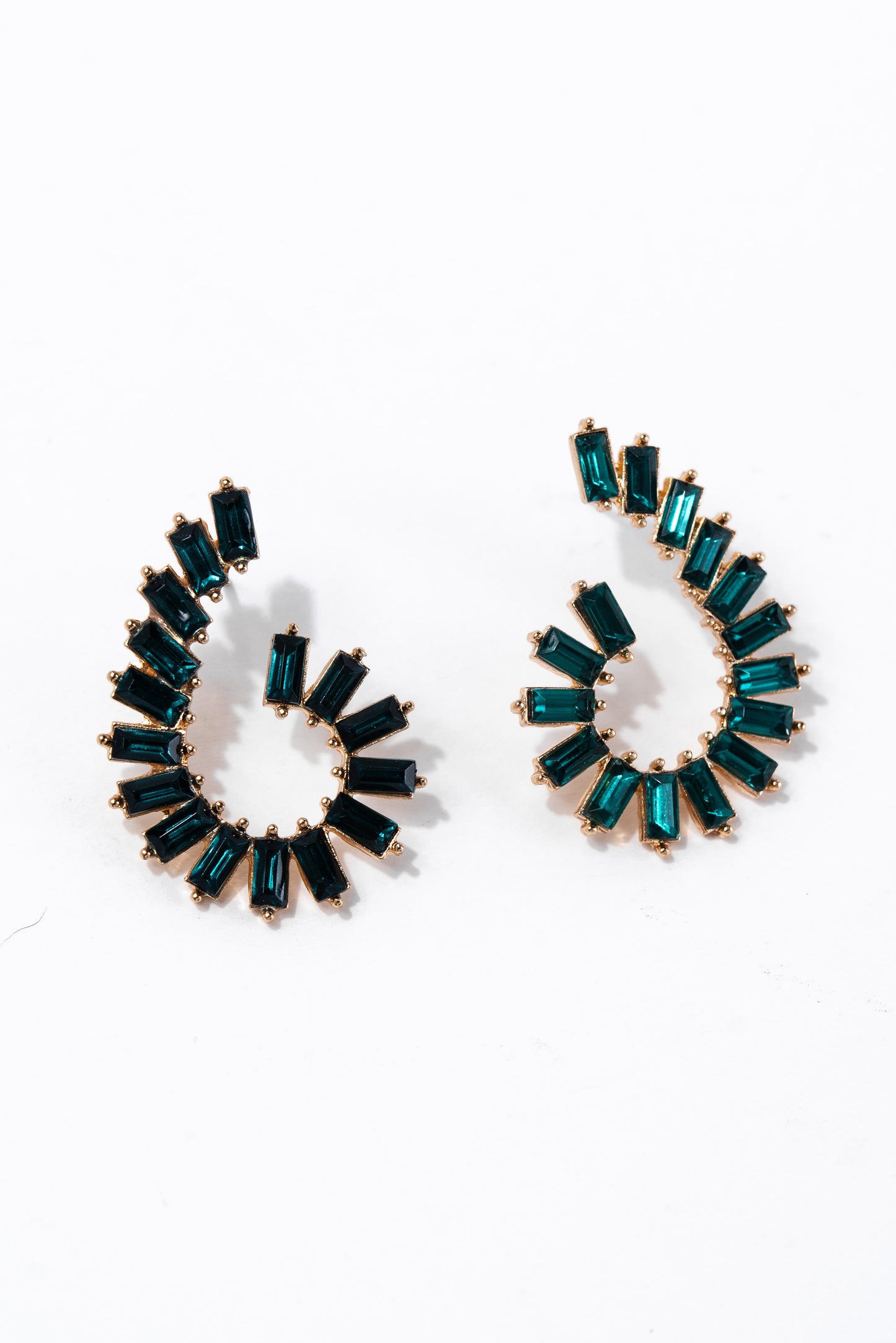 Noemi Vine Baguette Post Earrings