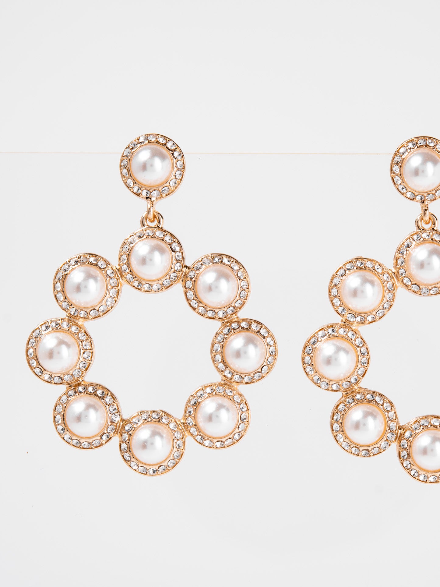 Anastasia Metal Rhinestone Drop Dangle Earrings