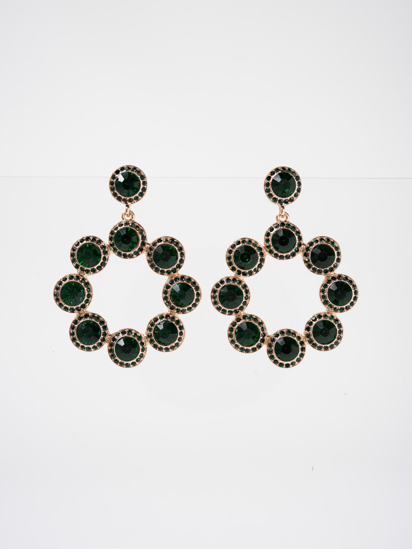 Anastasia Metal Rhinestone Drop Dangle Earrings