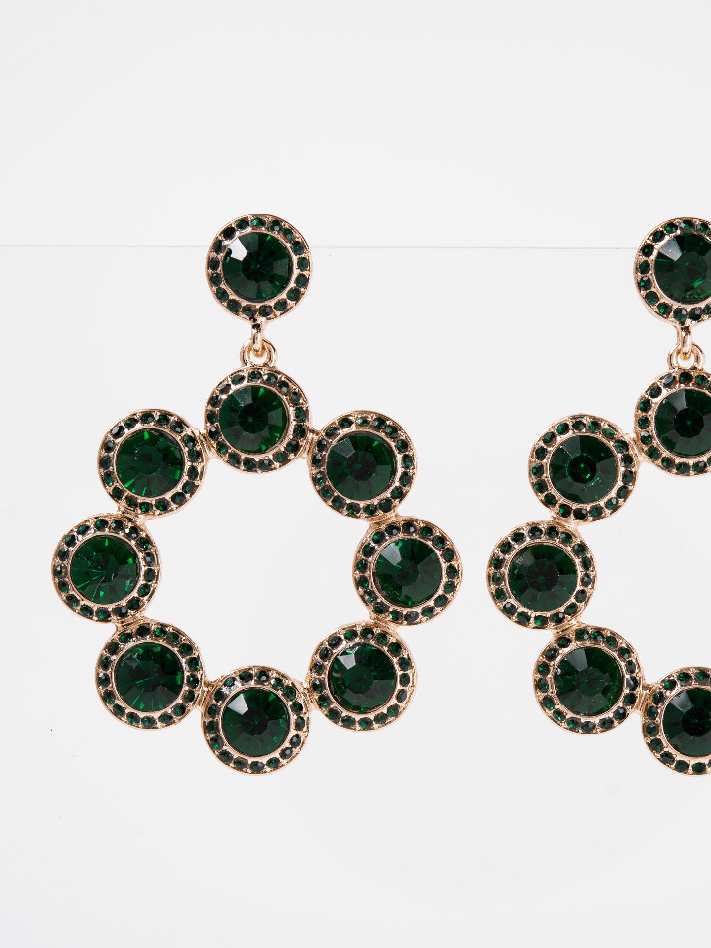 Anastasia Metal Rhinestone Drop Dangle Earrings