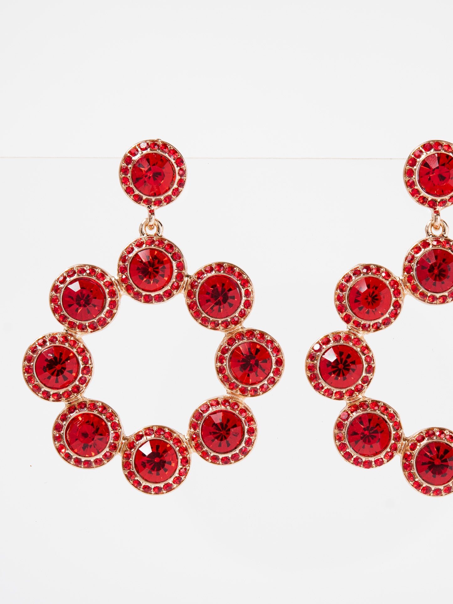 Anastasia Metal Rhinestone Drop Dangle Earrings