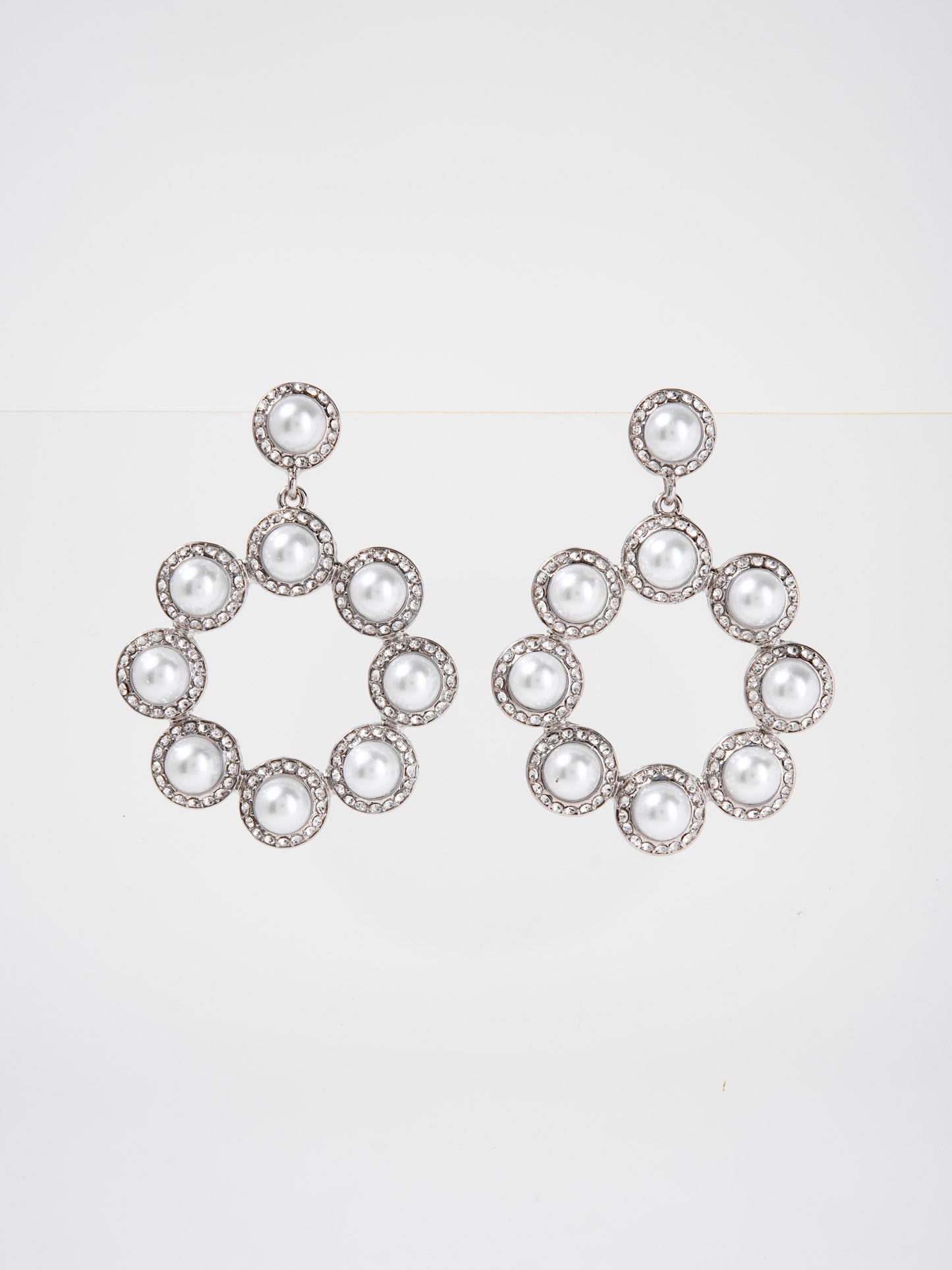 Anastasia Metal Rhinestone Drop Dangle Earrings