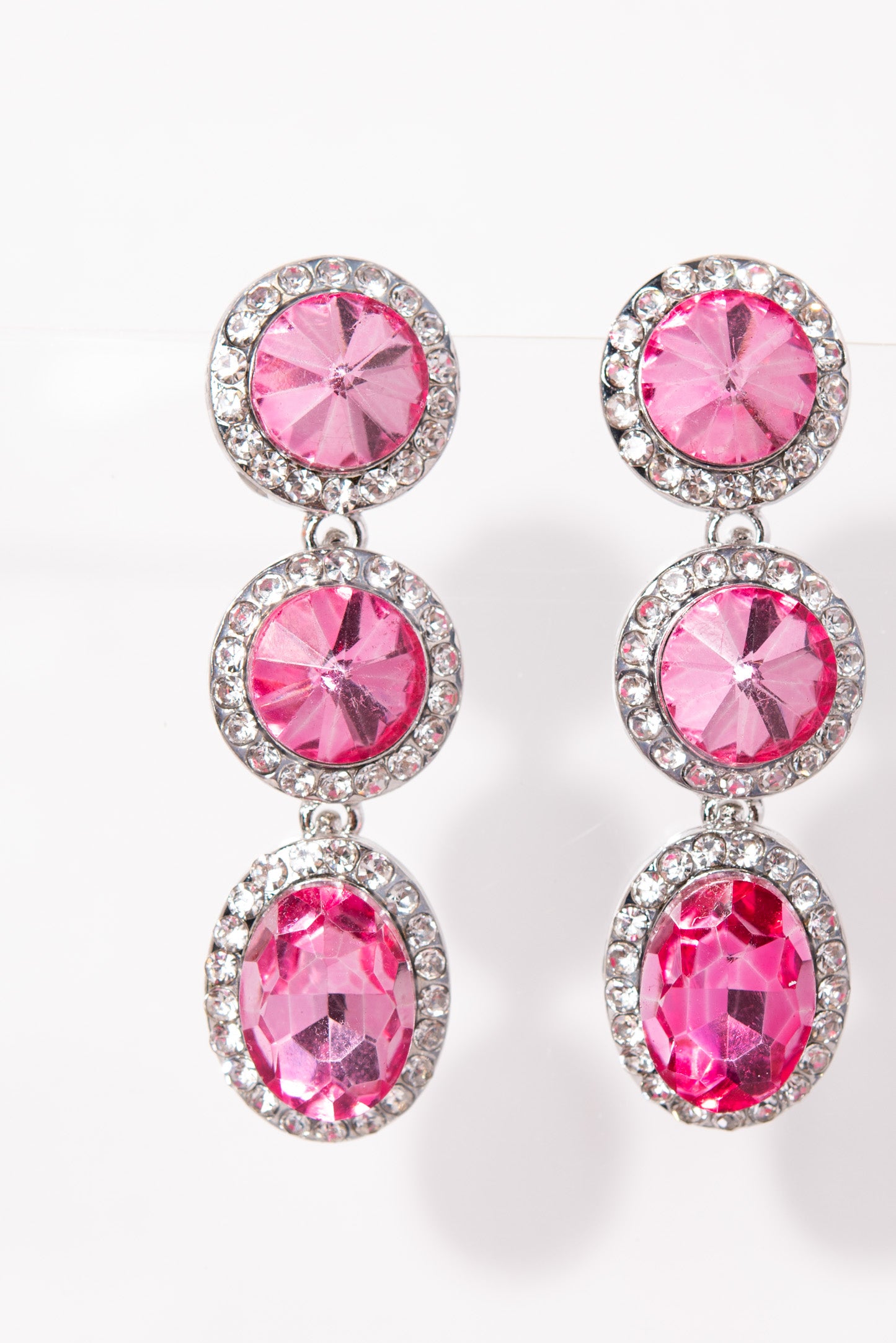 Layla 3-Tier Rhinestone Earrings